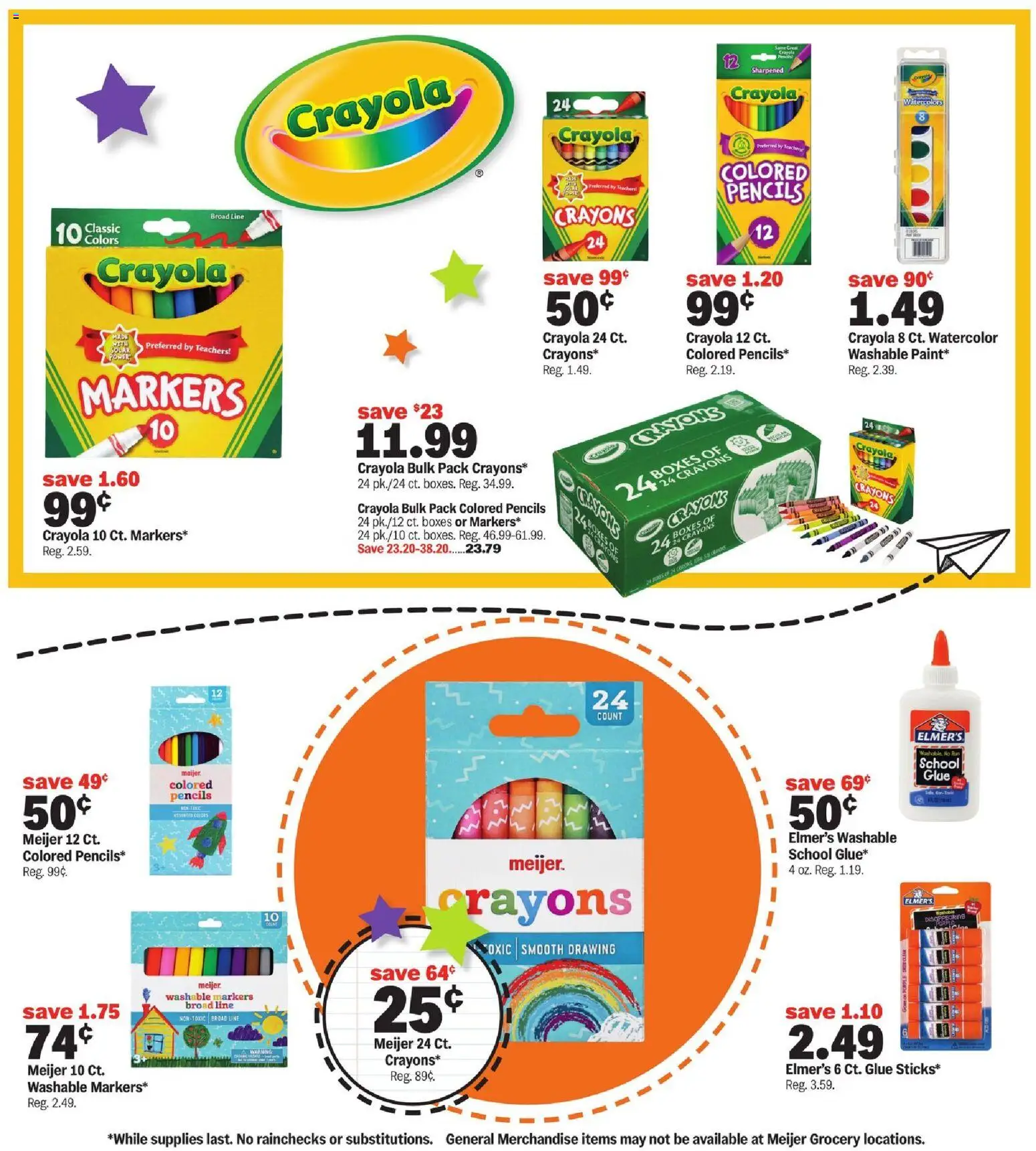 Meijer Back to School Deals - valid from 07/29/2026 | Page: 2 | Products: Watercolor