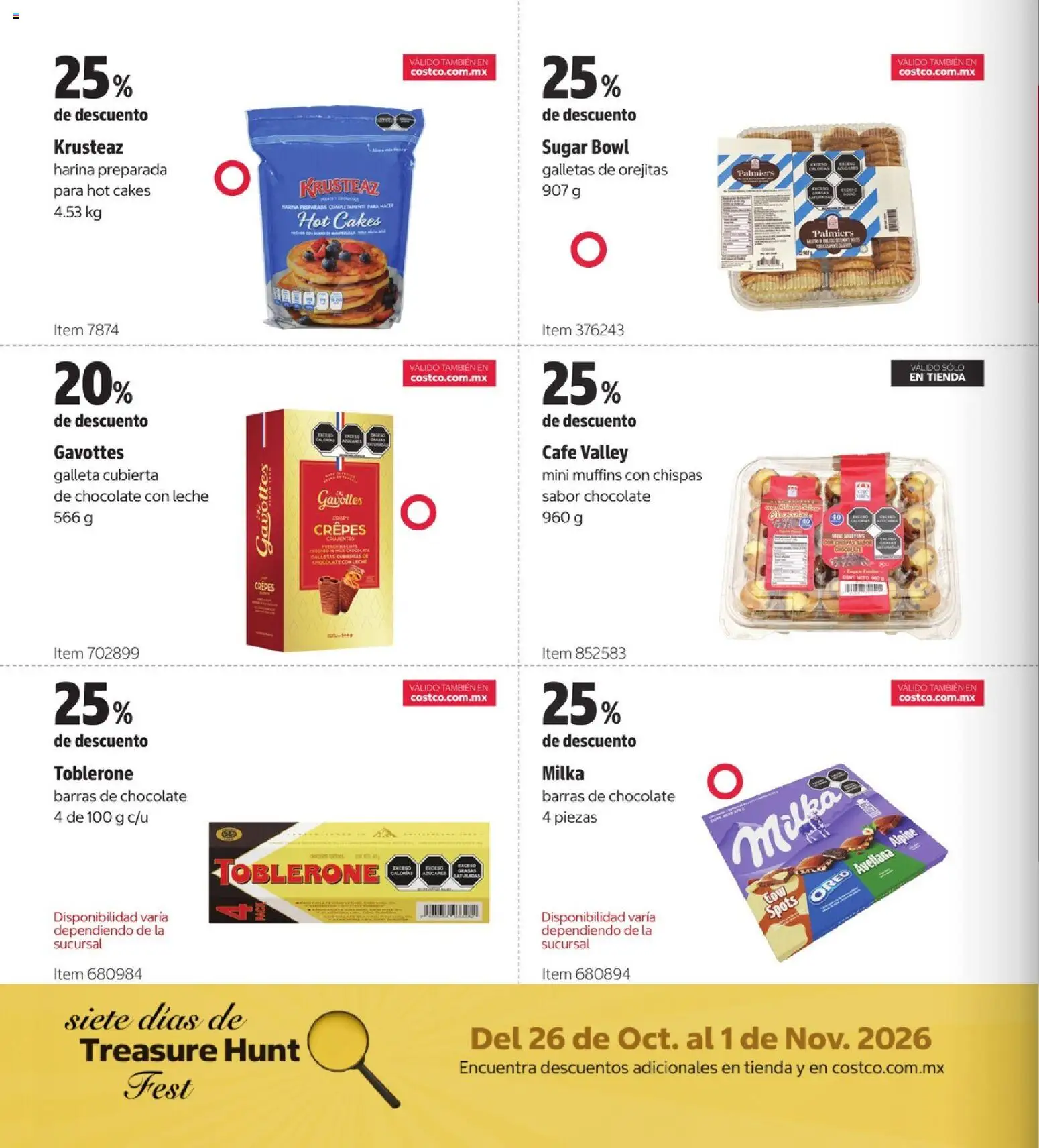 Nuevas ofertas de Costco válidas en toda la República Mexicana desde el 26/10/2026. ¡Encuentra las mejores ofertas en Costco catálogo Teasure Hunt! | Página: 14