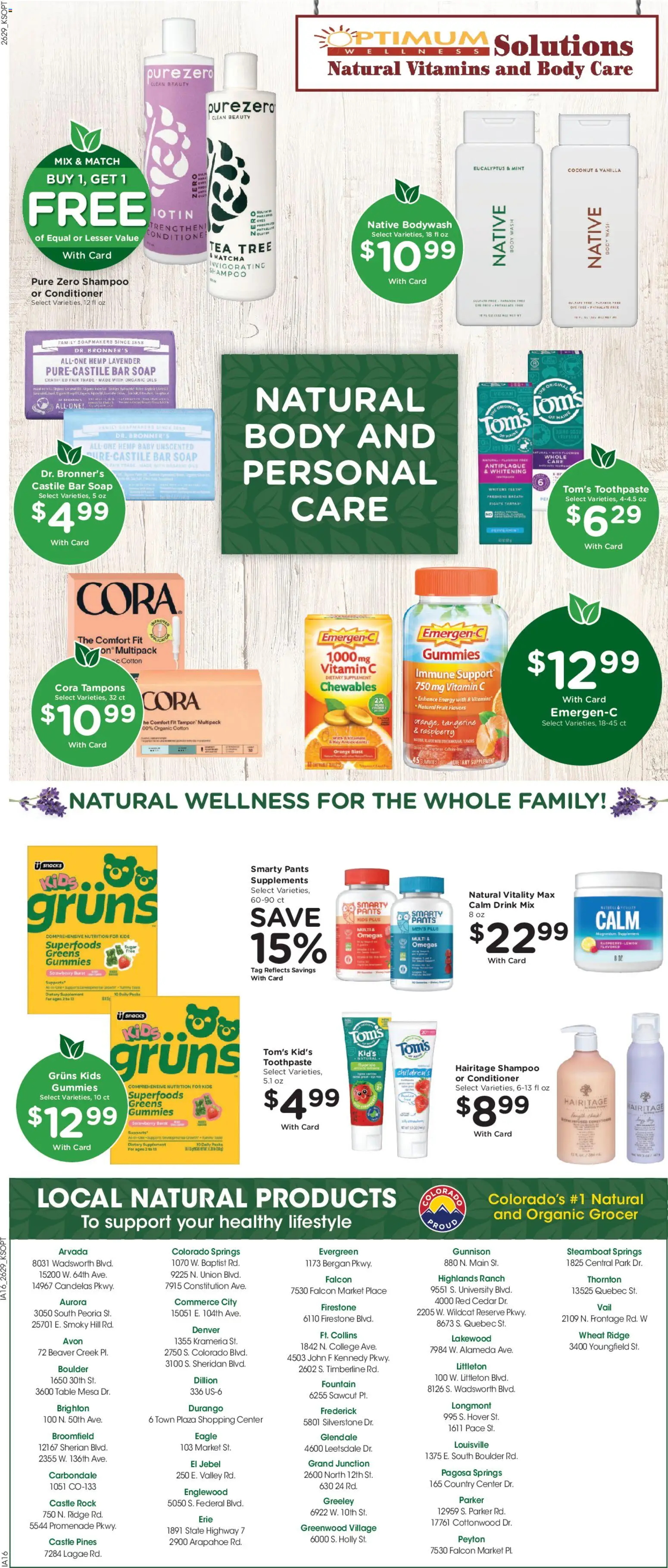 King Soopers Weekly Ad - valid from 08/19/2026 | Page: 10 | Products: Vitamin, Ridge, Tampons, Sugar