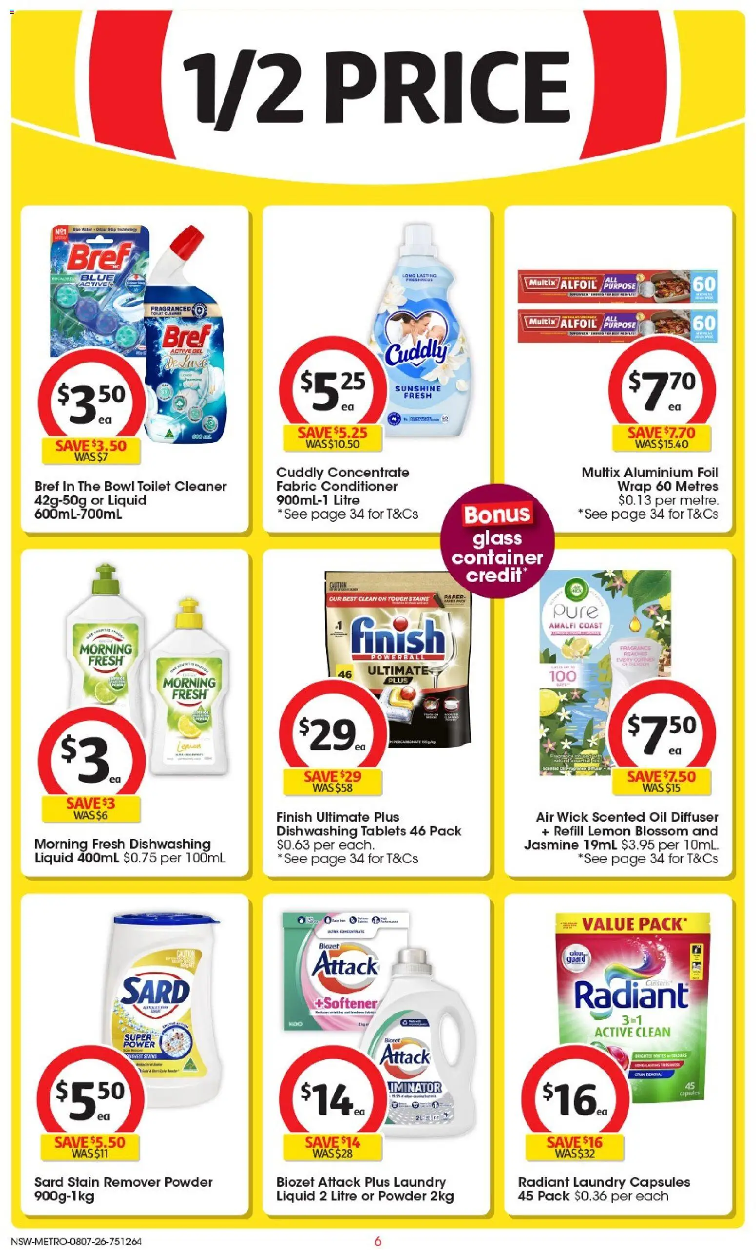 Coles catalogue - valid from 08/07/2026 | Page: 6 | Products: Fragrance, Aluminium foil, Conditioner, Laundry