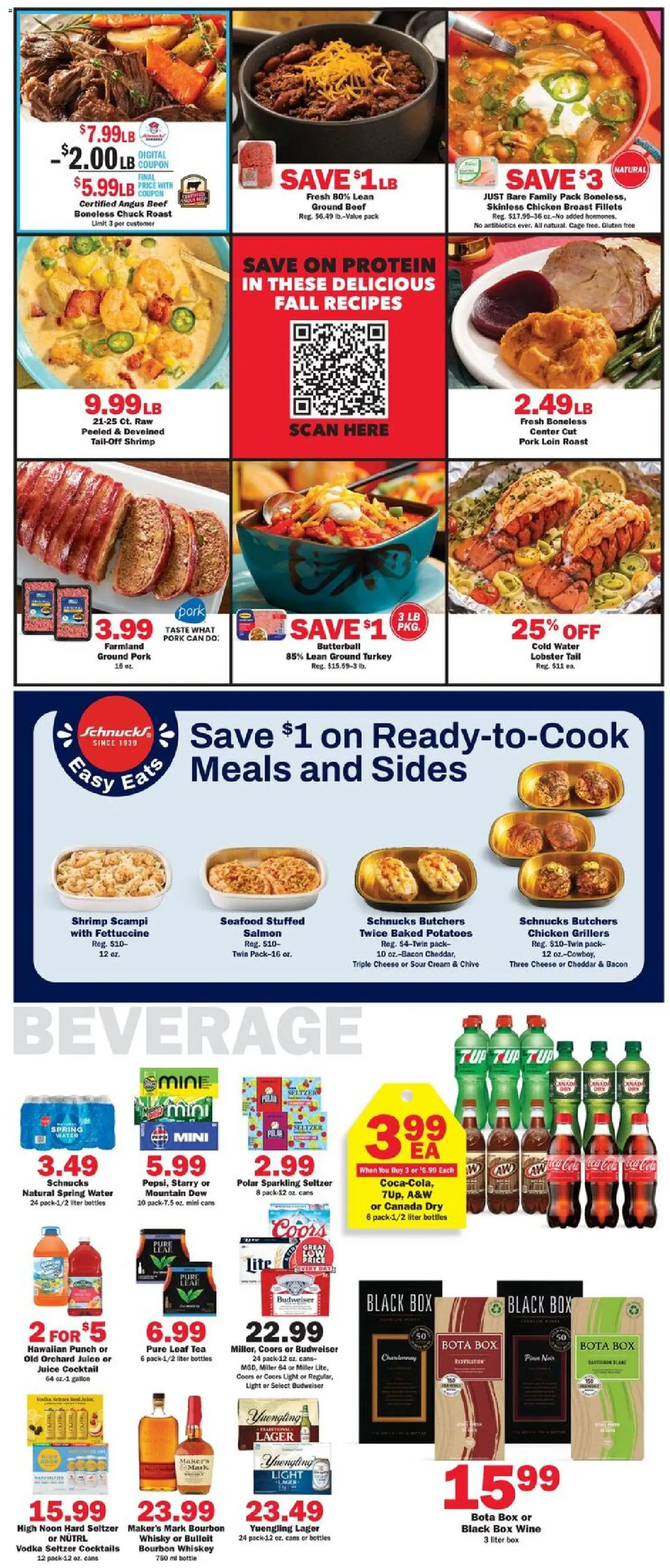 Schnucks Weekly Ad - valid from 09/16/2026 | Page: 3 | Products: Cheese, Juice, Pork, Bourbon
