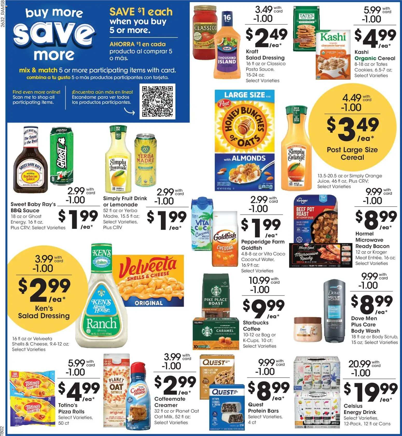 Ralphs Weekly Ad - valid from 09/09/2026 | Page: 4 | Products: Cheese, Salad, Water, Bag