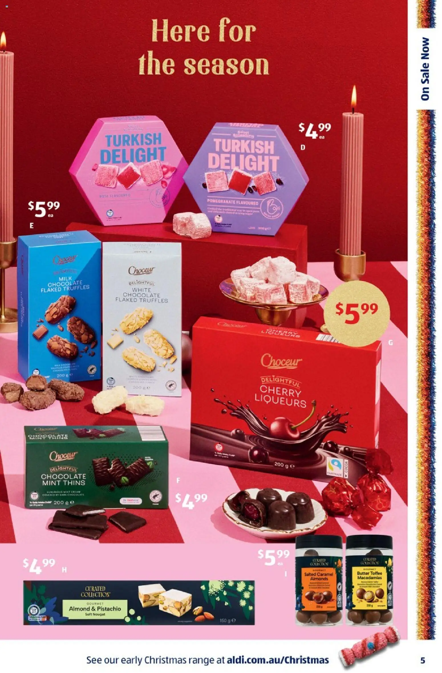 Aldi catalogue - valid from 22/09/2026 | Page: 5 | Products: Almonds, Chocolate, Pomegranate, White chocolate