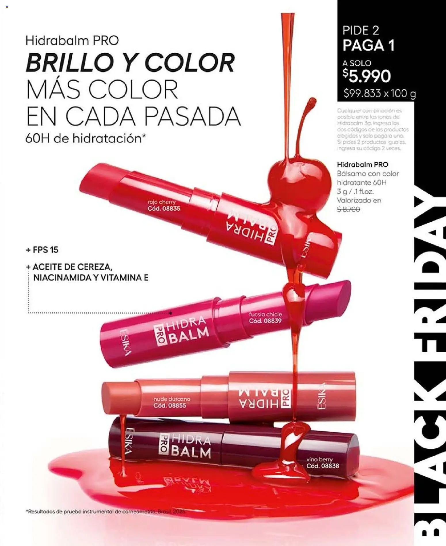 Catálogo Ésika Campaña 16 │ válido desde el 28.09.2026 | Página: 5 | Productos: Brillo, Bálsamo, Vino, Aceite