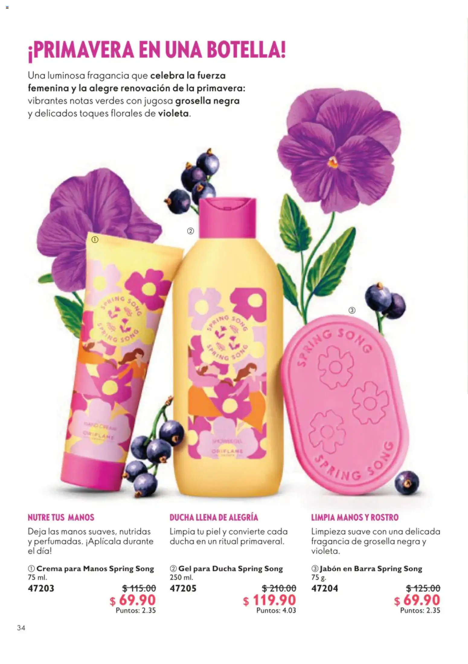 Nuevas ofertas de Oriflame válidas en toda la República Mexicana desde el 01/08/2026. ¡Encuentra las mejores ofertas en Oriflame campaña 11 2026! | Página: 34 | Productos: Crema, Barra, Botella, Jabón