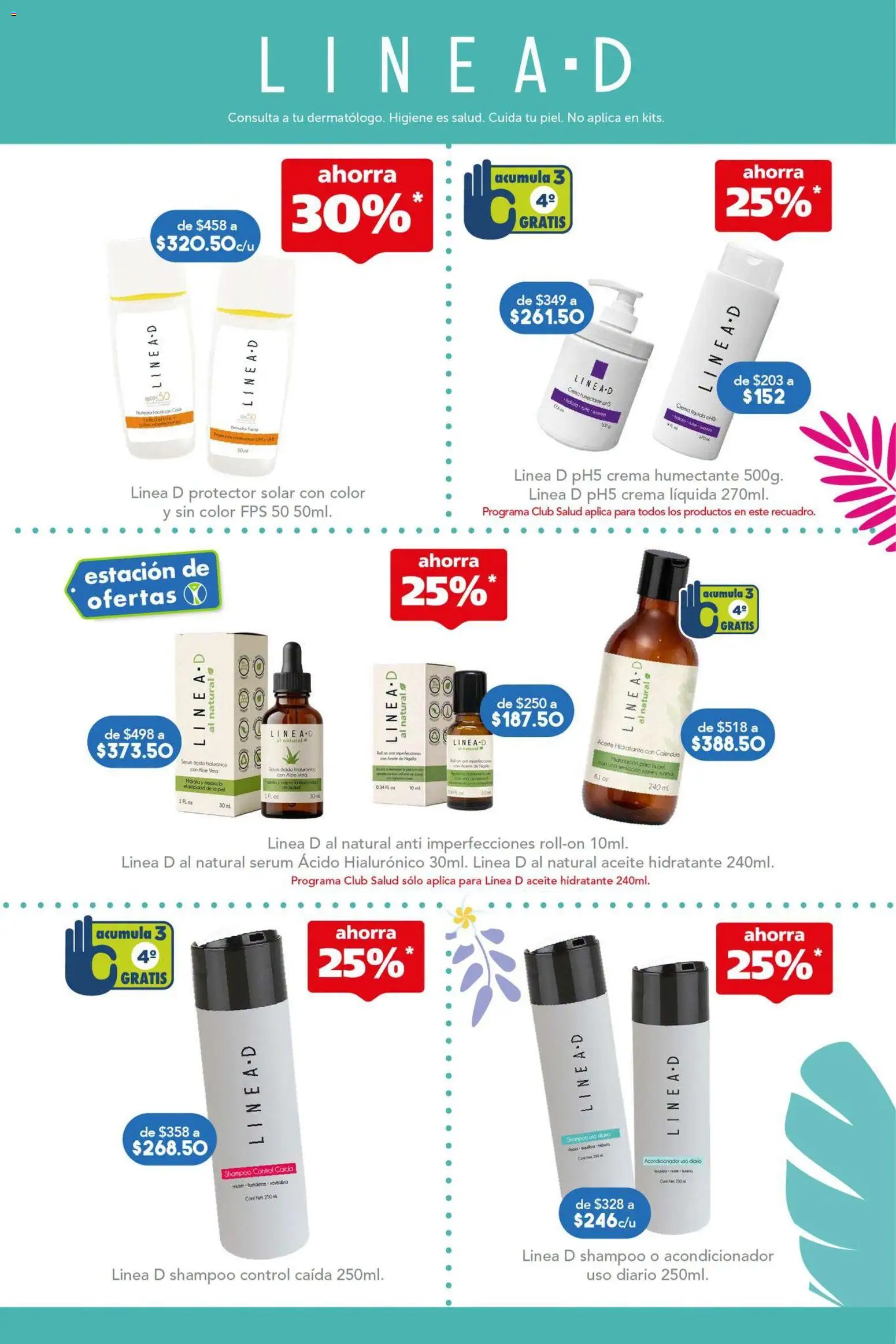 Nuevas ofertas de Farmacia San Pablo válidas en toda la República Mexicana desde el 19/07/2026. ¡Encuentra las mejores ofertas en Farmacia San Pablo catálogo! | Página: 3 | Productos: Crema, Aceite, Acondicionador, Protector solar