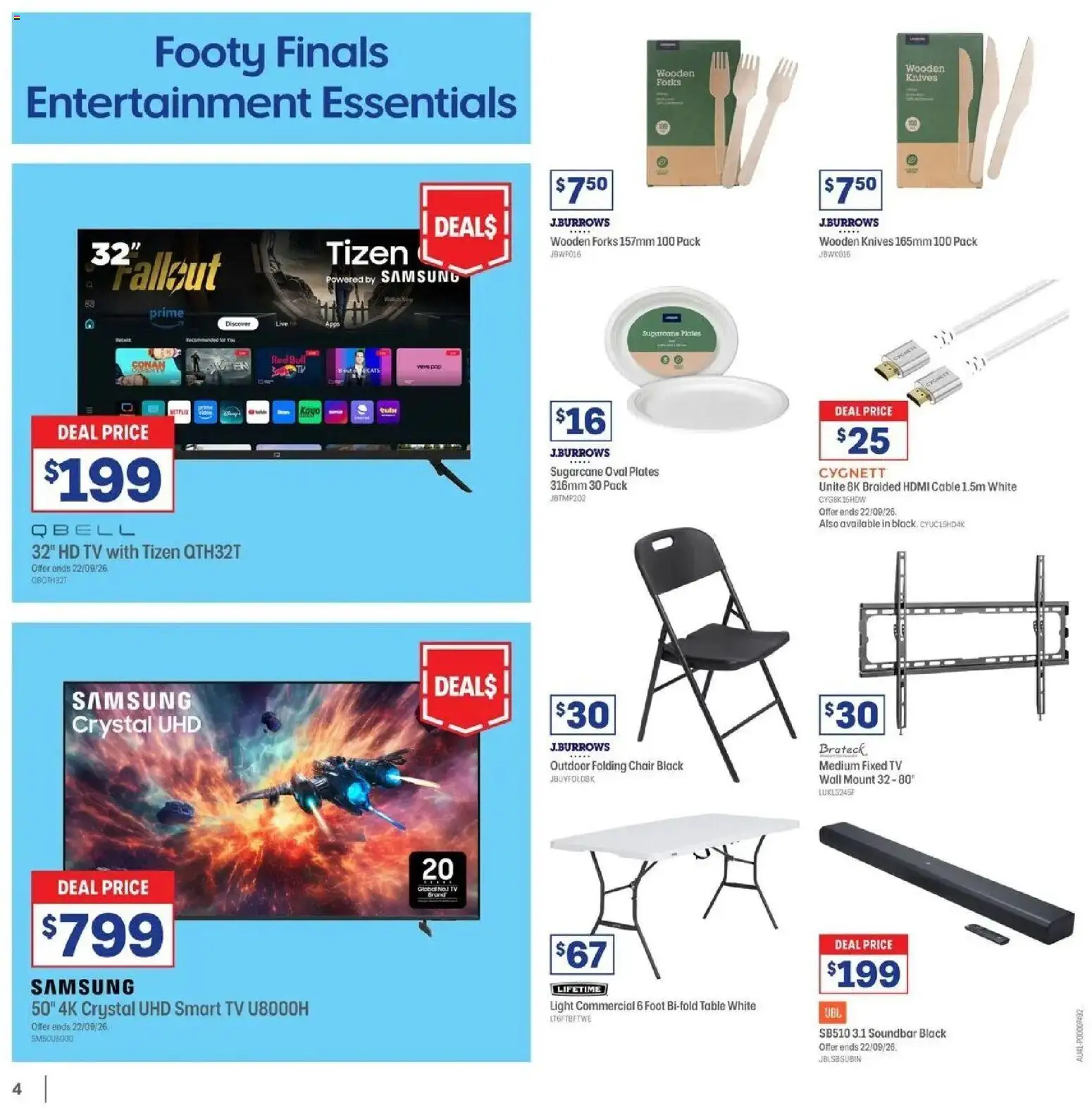 Officeworks Deals - 08/09/2026 > weekly / monthly specials | Page: 4 | Products: Light, Red Bull, Knives, Tv