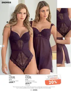 Vista previa de Andrea catálogo Lencería & vestir interior, nuevo folleto de la tienda, válido en México a partir del 24.05.2026 | Página: 44 | Productos: Body, Lenceria