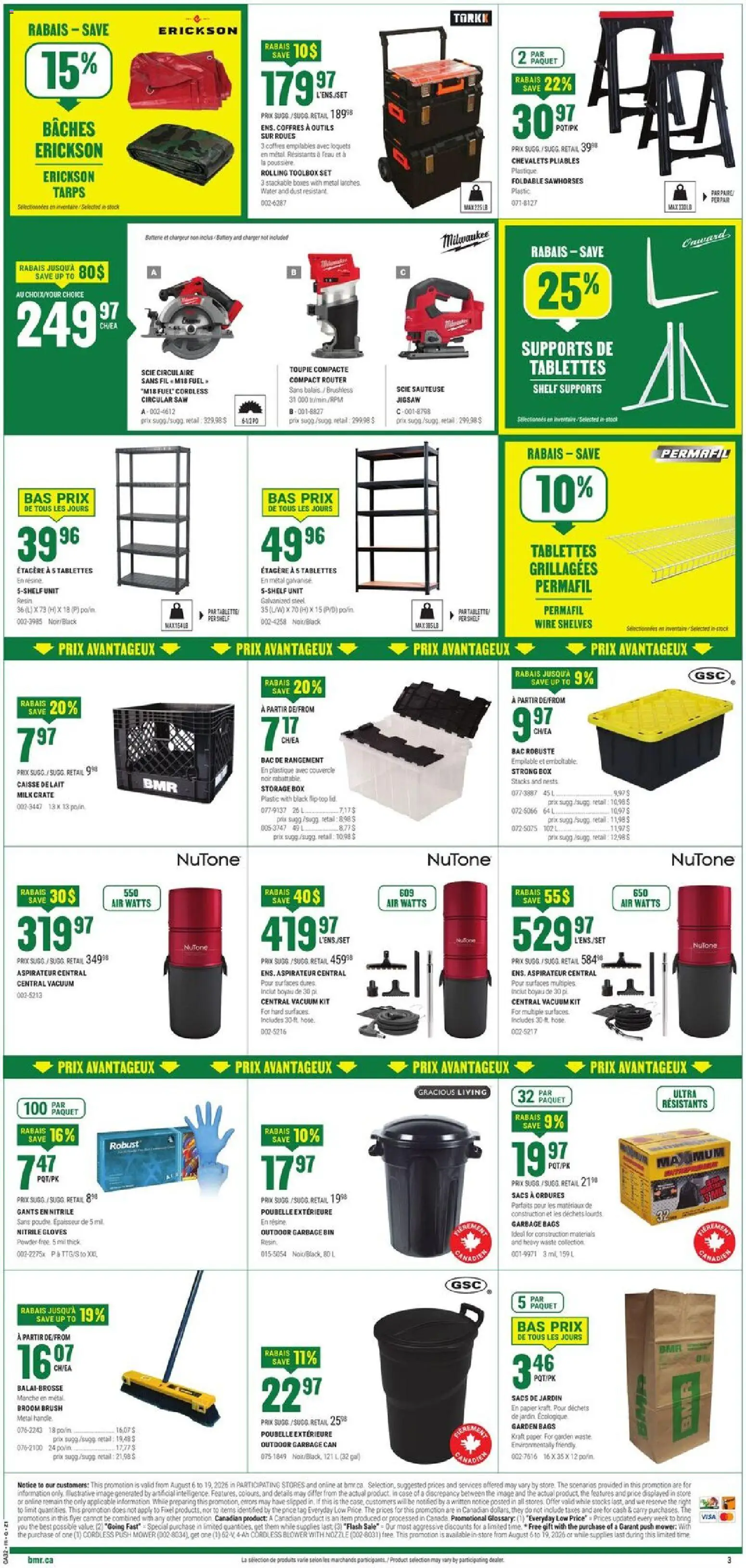 BMR flyer valid from Aug 6, 2026 | Page: 4 | Products: Case, Shelf, Box, Milk