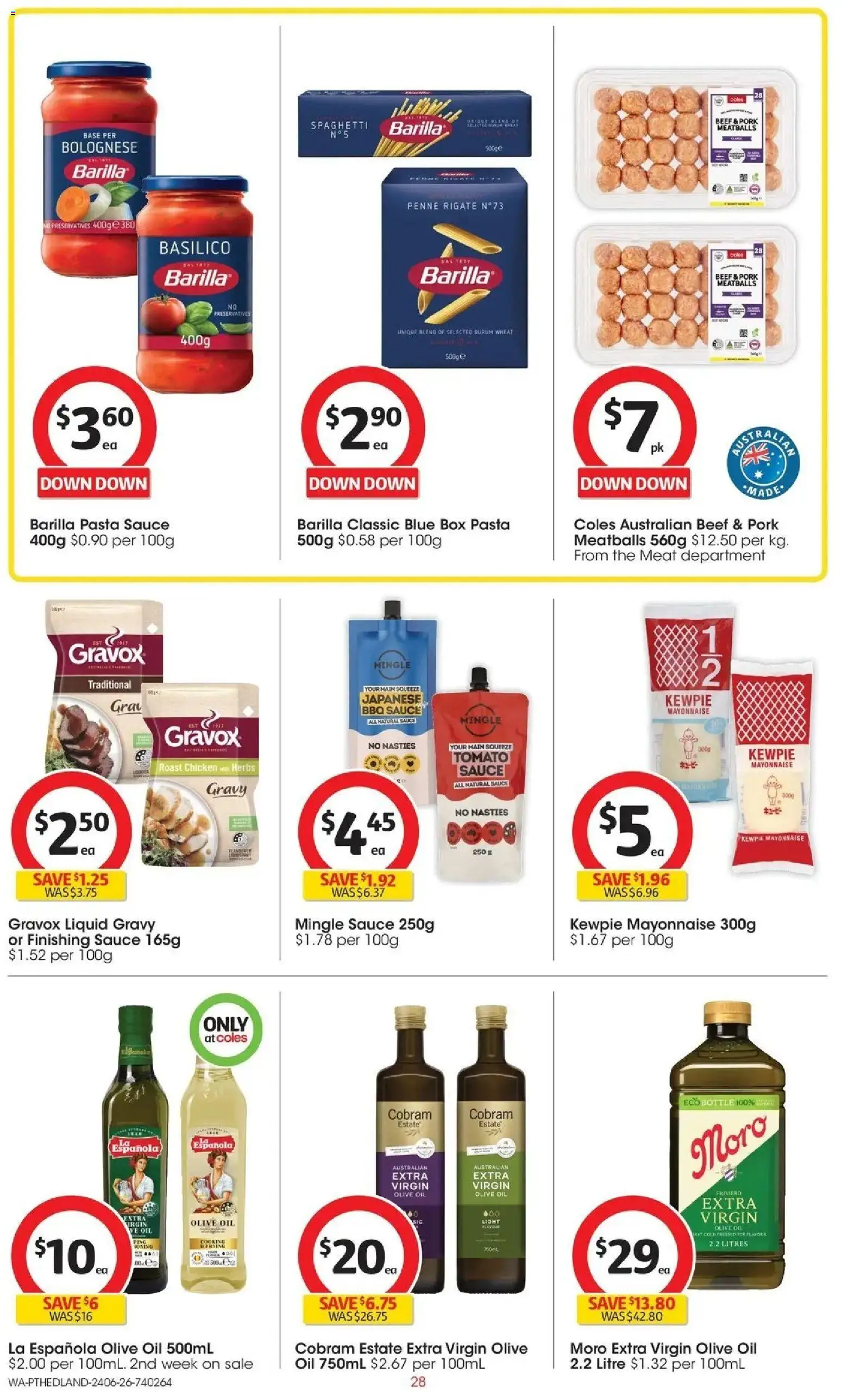 Coles catalogue - valid from 23/06/2026 | Page: 28 | Products: Box, Light, Pork, Sauce