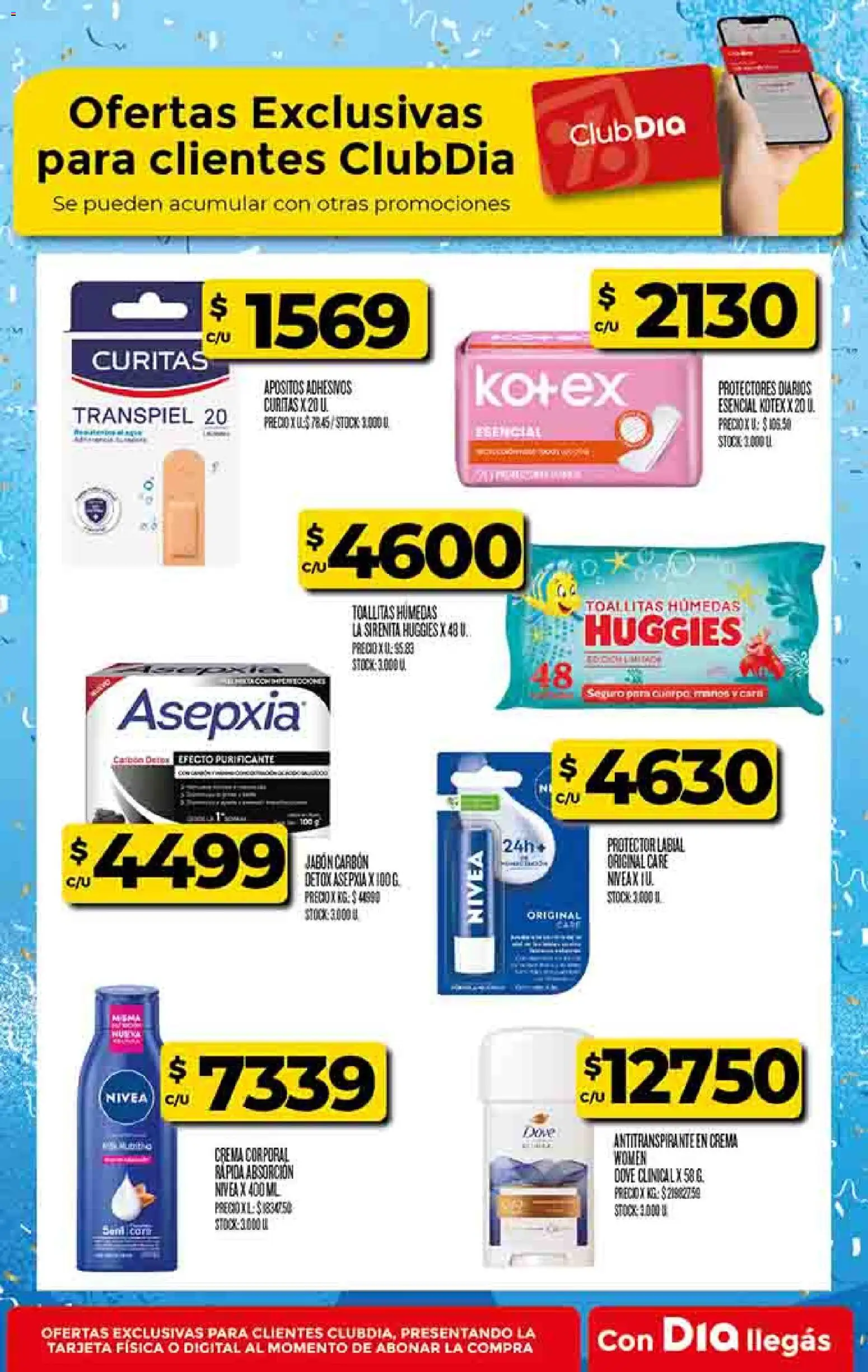 Supermercado DIA Ofertas │ válido desde el 17.06.2026 | Página: 28 | Productos: Toallitas húmedas, Antitranspirante, Protectores diarios, Crema