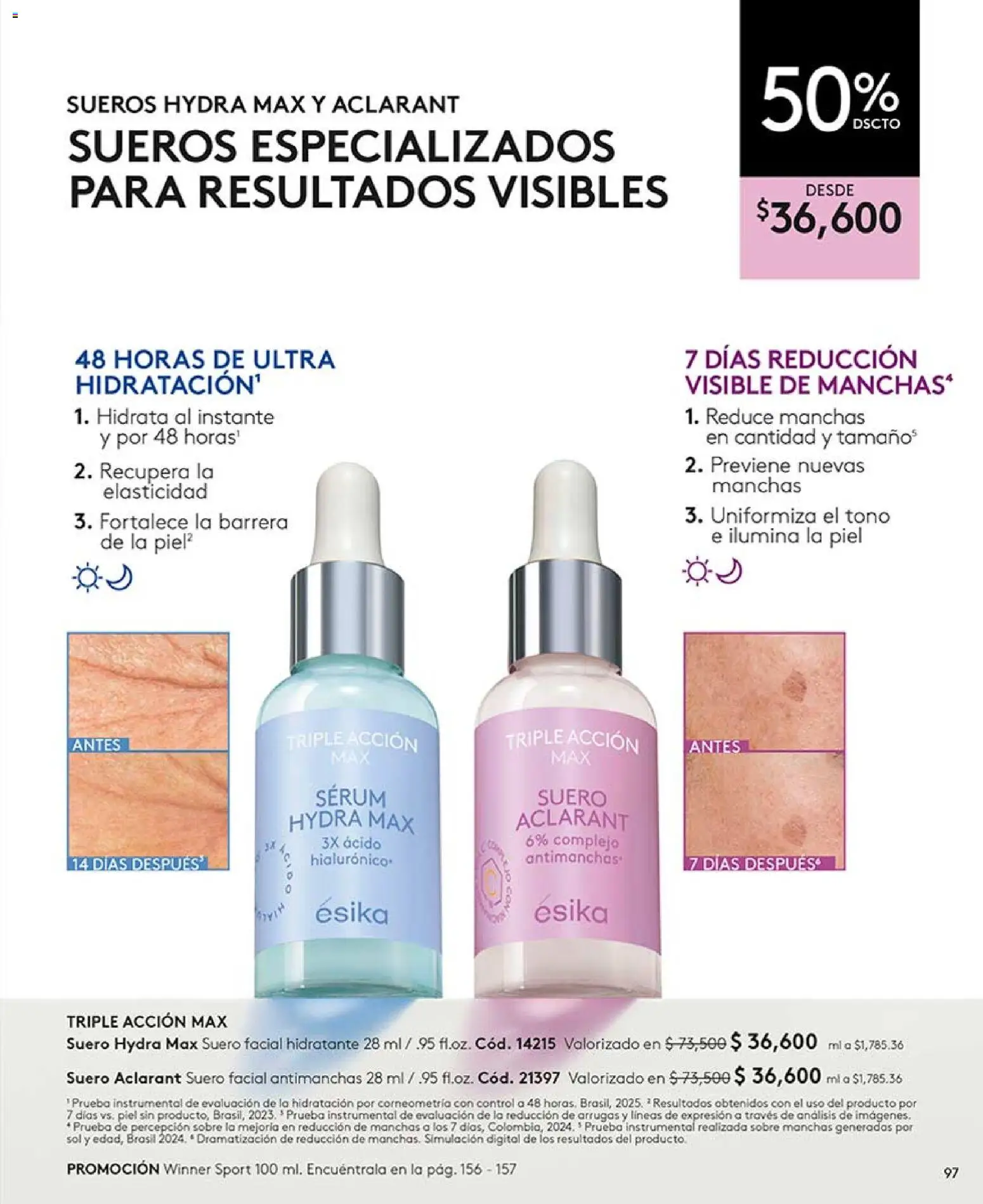 Ésika revista - valida desde el 17/07/2026 | Página: 97 | Productos: Serum, Sobre