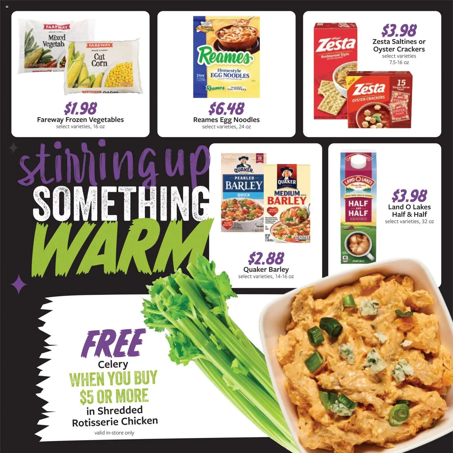 Fareway Monthly Ad - valid from 09/28/2026 | Page: 4 | Products: Corn, Crackers, Vegetables, Frozen vegetables