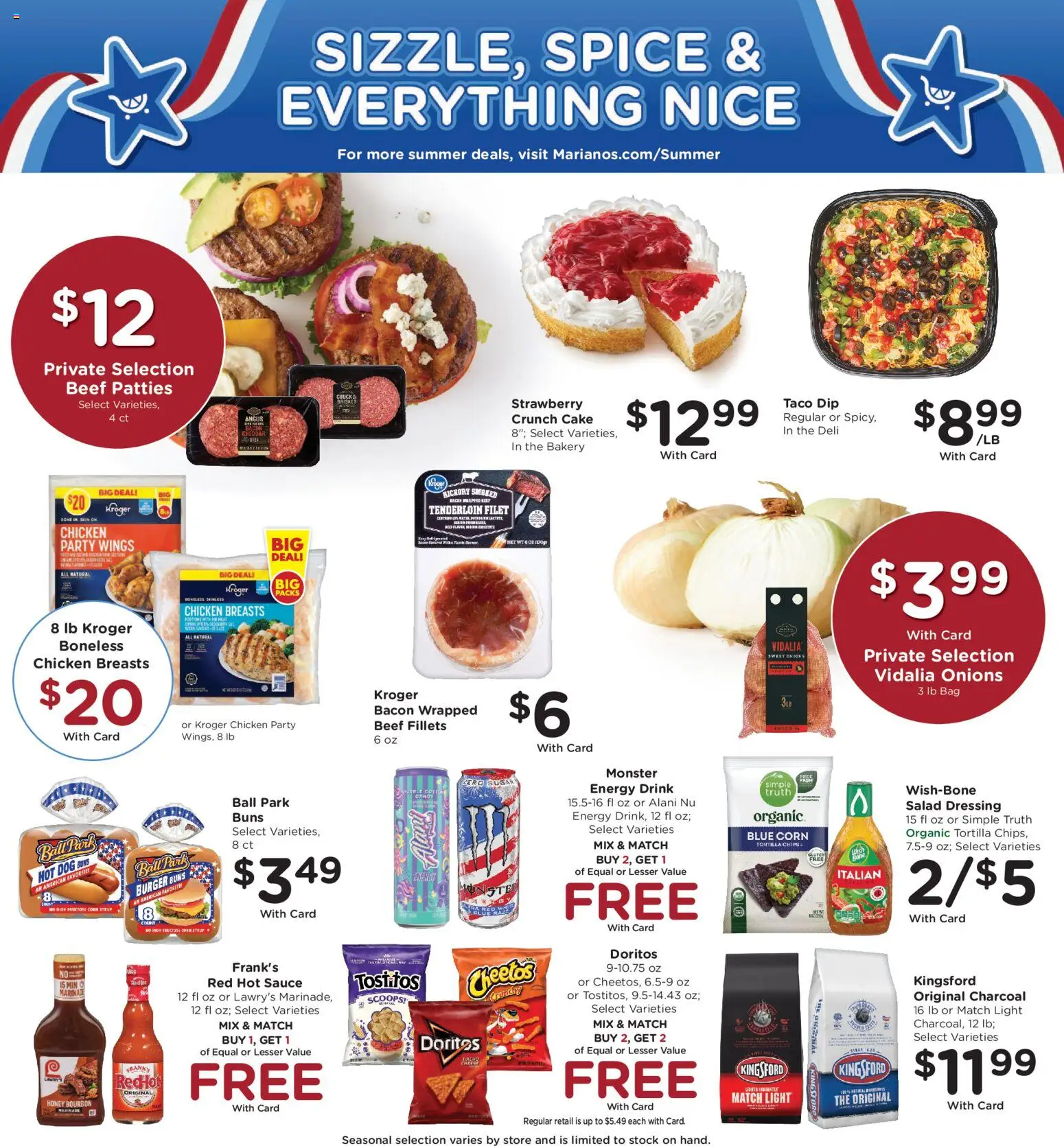 Mariano's Weekly Ad - valid from 08/05/2026 | Page: 7 | Products: Beef, Bourbon, Chips, Bag