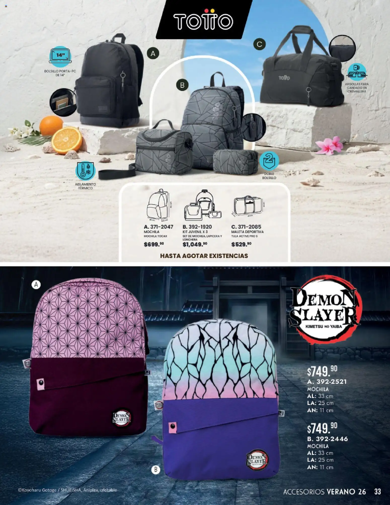 Nuevas ofertas de Andrea válidas en toda la República Mexicana desde el 24/05/2026. ¡Encuentra las mejores ofertas en Andrea catálogo Accesorios para todos! | Página: 33 | Productos: Candado, Mochila, Maleta