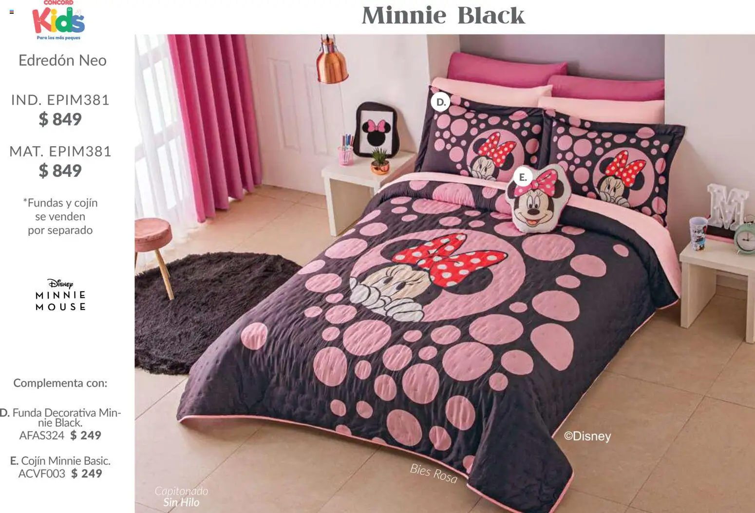 Nuevas ofertas de Colchas Concord válidas en toda la República Mexicana desde el 01/02/2026. ¡Encuentra las mejores ofertas en Colchas Concord catálogo Kids! | Página: 24 | Productos: Mouse, Funda