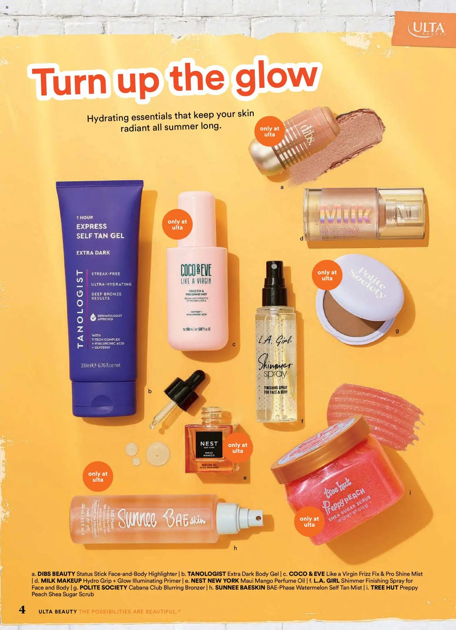 Ulta Beauty Weekly Ad - valid from 17.05.2026 | Page: 4 | Products: Perfume, Milk, Oil, Peach