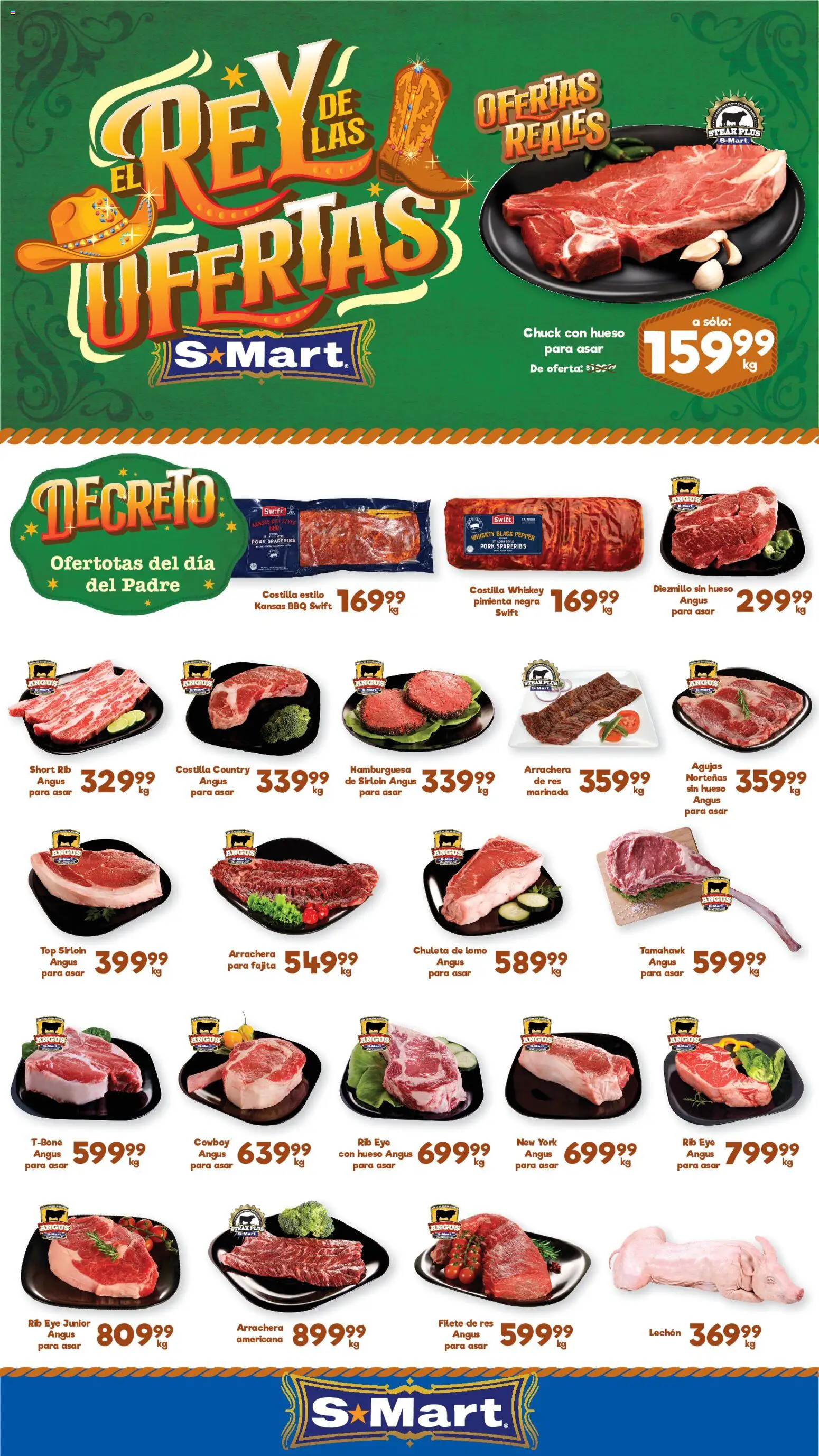 Nuevas ofertas de S-Mart válidas en toda la República Mexicana desde el 19.06.2026. ¡Encuentra las mejores ofertas en S-Mart folleto Ofertas de feria Juárez! | Página: 1