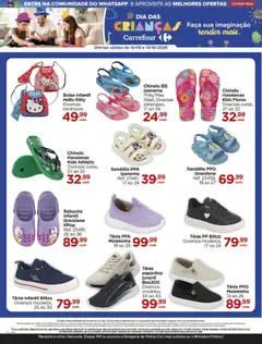 Carrefour ofertas Crianças - Pré-Visualização do folheto da loja Carrefour, válido de 14/09/2026 | Página: 26 | Produtos: Flores, Faca, Tênis, Bolsa