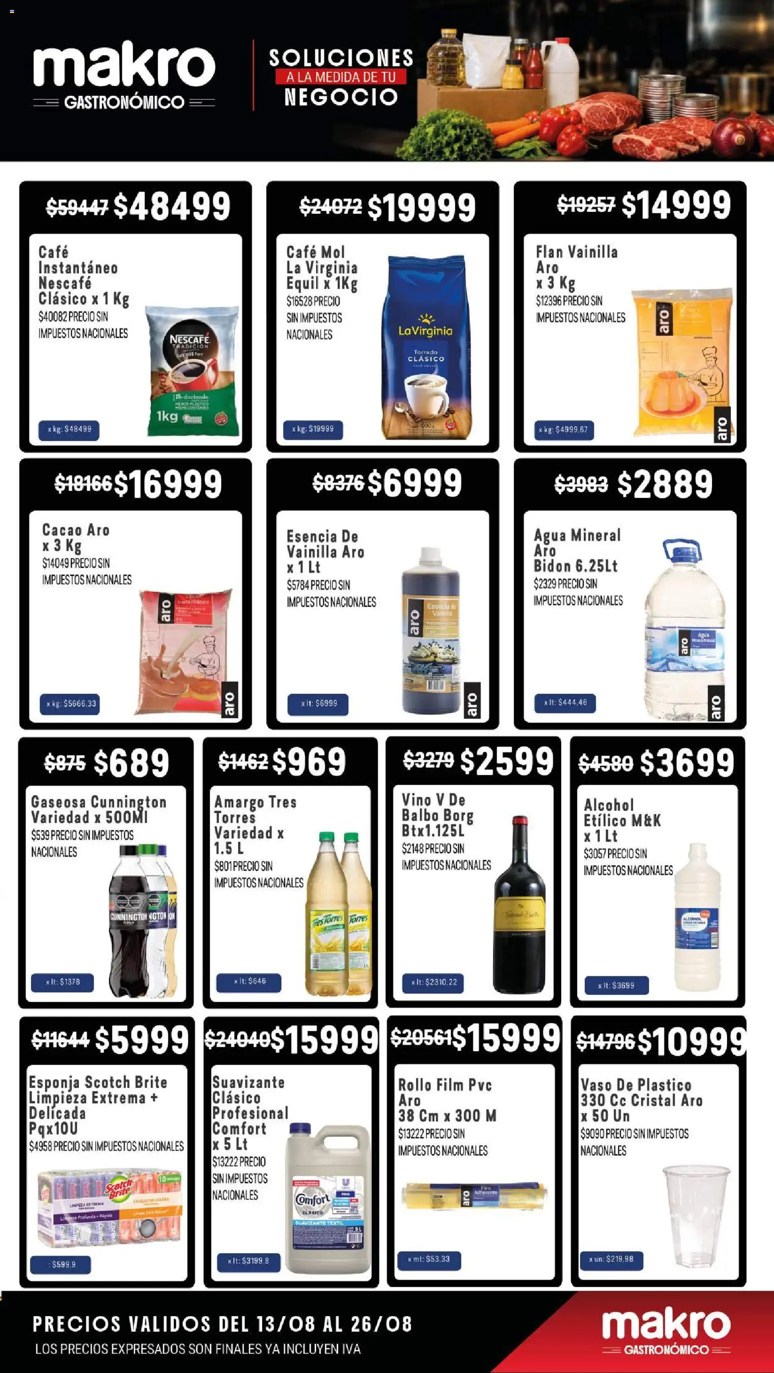 Makro SOLUCIONES A LA MEDIDA DE TU NEGOCIO │ válido desde el 13/08/2026 | Página: 5 | Productos: Café instantáneo, Bidón, Agua, Vino