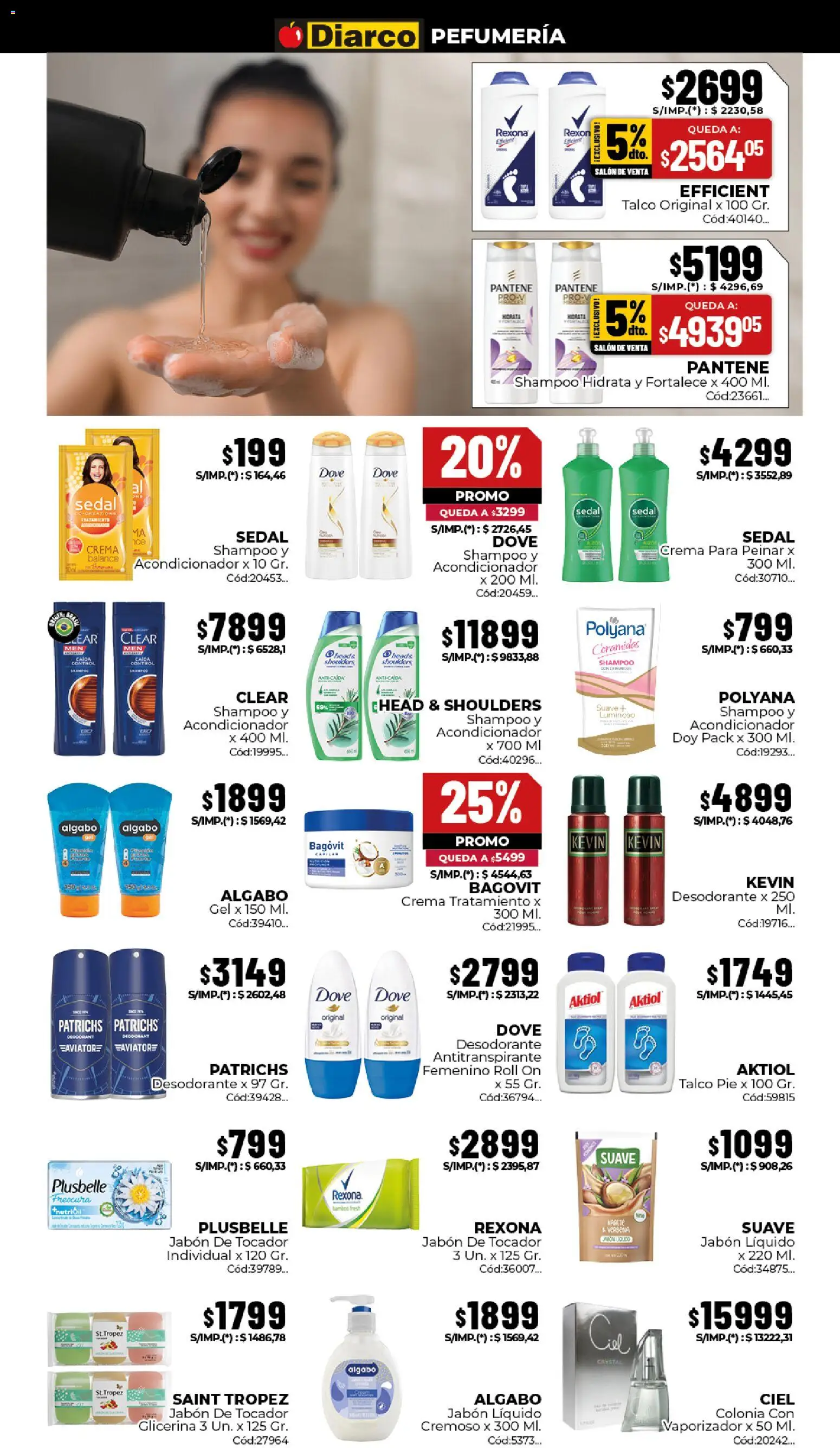 Diarco - Ofertas Gba │ válido desde el 06/07/2026 | Página: 13 | Productos: Jabón líquido, Acondicionador, Individual, Antitranspirante