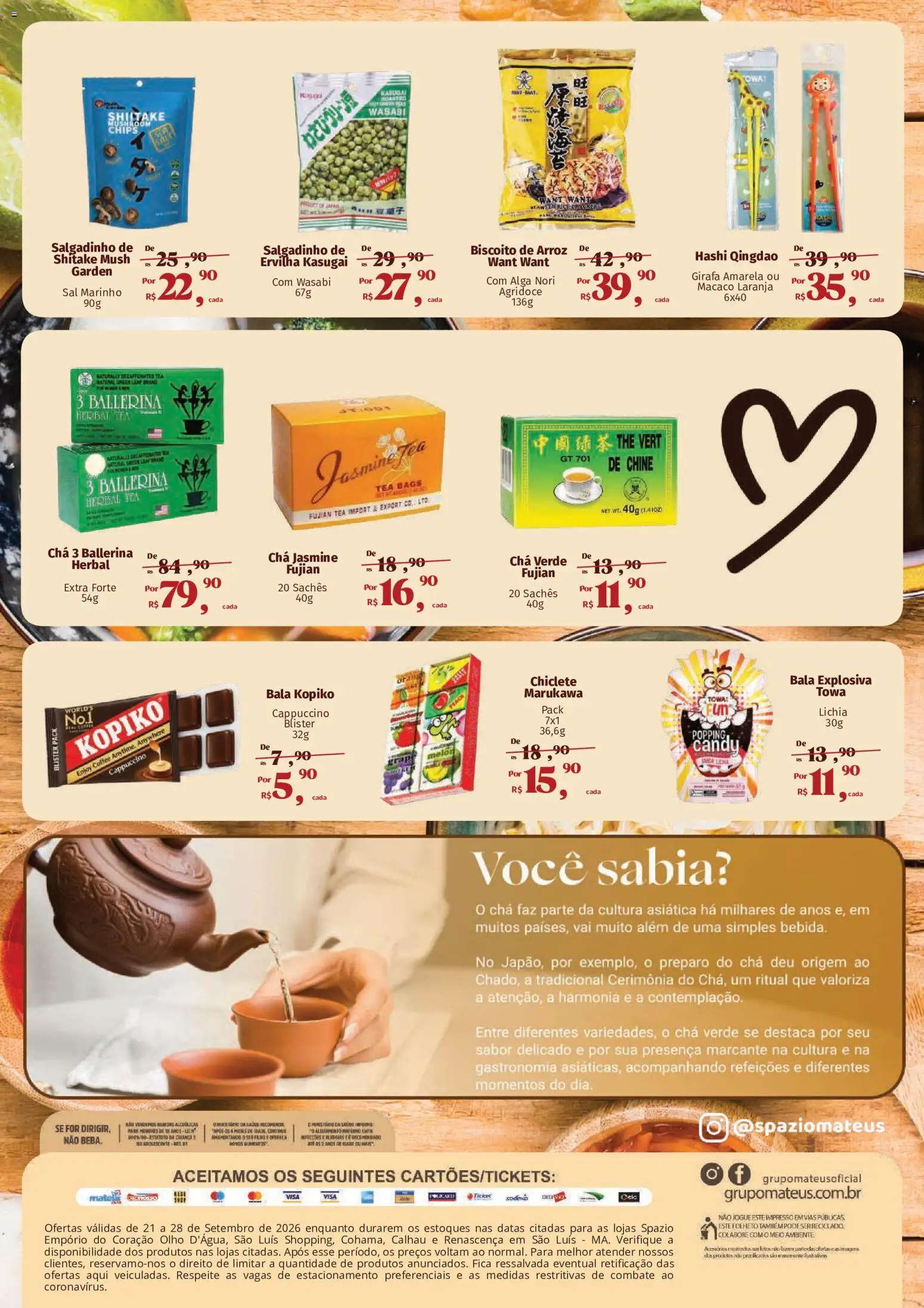 Mateus Folheto - válido de 21/09/2026 | Página: 4 | Produtos: Lichia, Sal, Bala, Chiclete