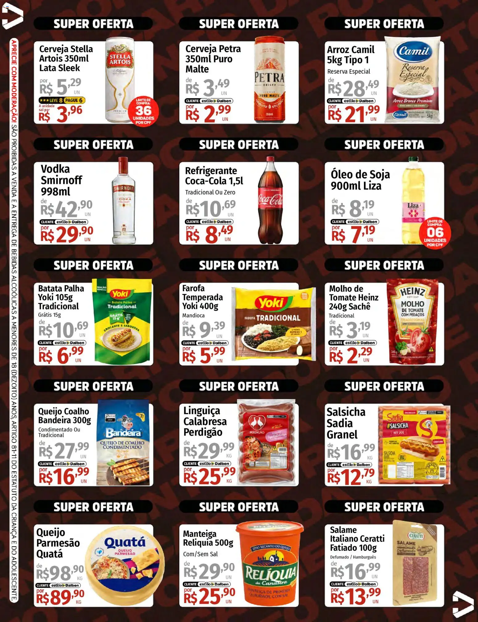Supermercado Dalben Folheto - válido de 29.04.2026 | Página: 2 | Produtos: Salame, Refrigerante, Batata, Soja