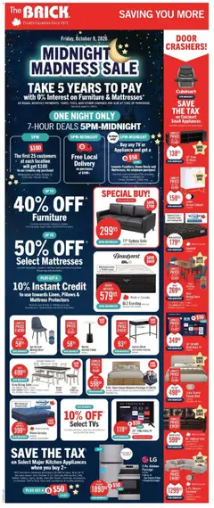 Preview of The Brick weekly flyer / circulaire from shop The Brick valid from Oct 9, 2026