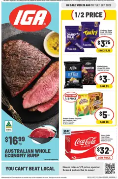 Preview of IGA catalogue East Brisbane - valid from 26/08/2026