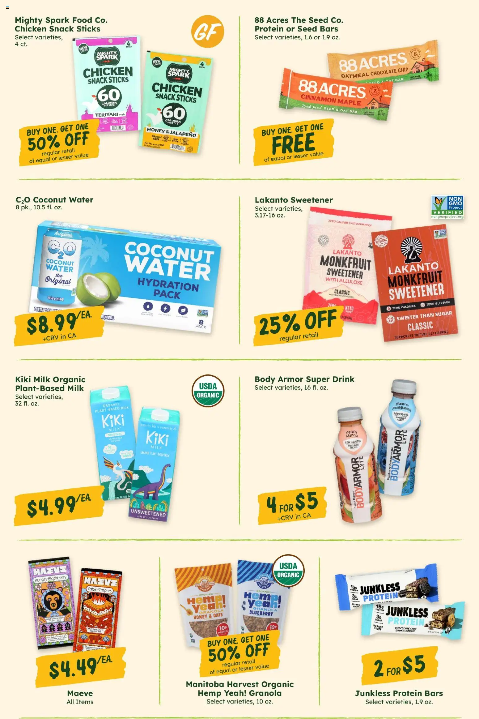 Sprouts Monthly Ad - valid from 07/29/2026 | Page: 12 | Products: Milk, Chocolate, Mango, Chocolate Chip