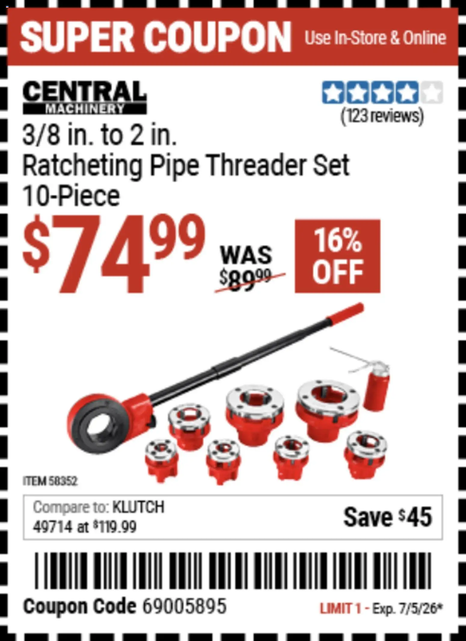 Harbor Freight Weekly Ad - valid from 06/22/2026 | Page: 11 | Products: Pipe