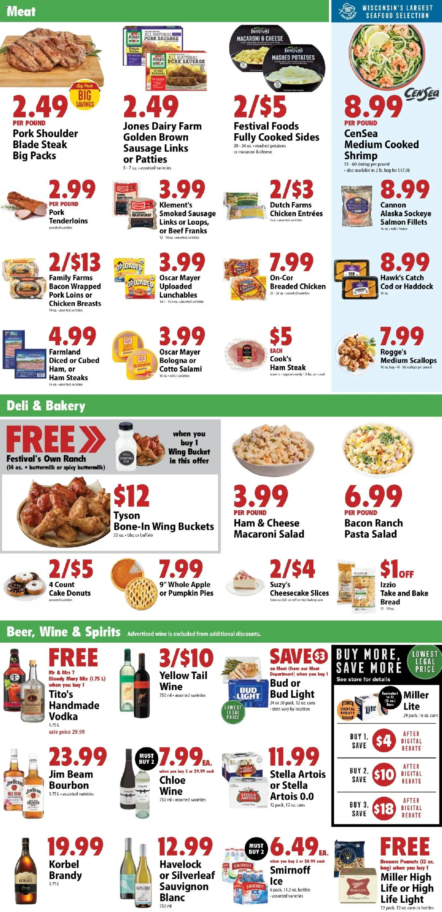 Festival Foods Weekly Ad - valid from 09/16/2026 | Page: 3 | Products: Chicken, Cake, Pumpkin, Salmon
