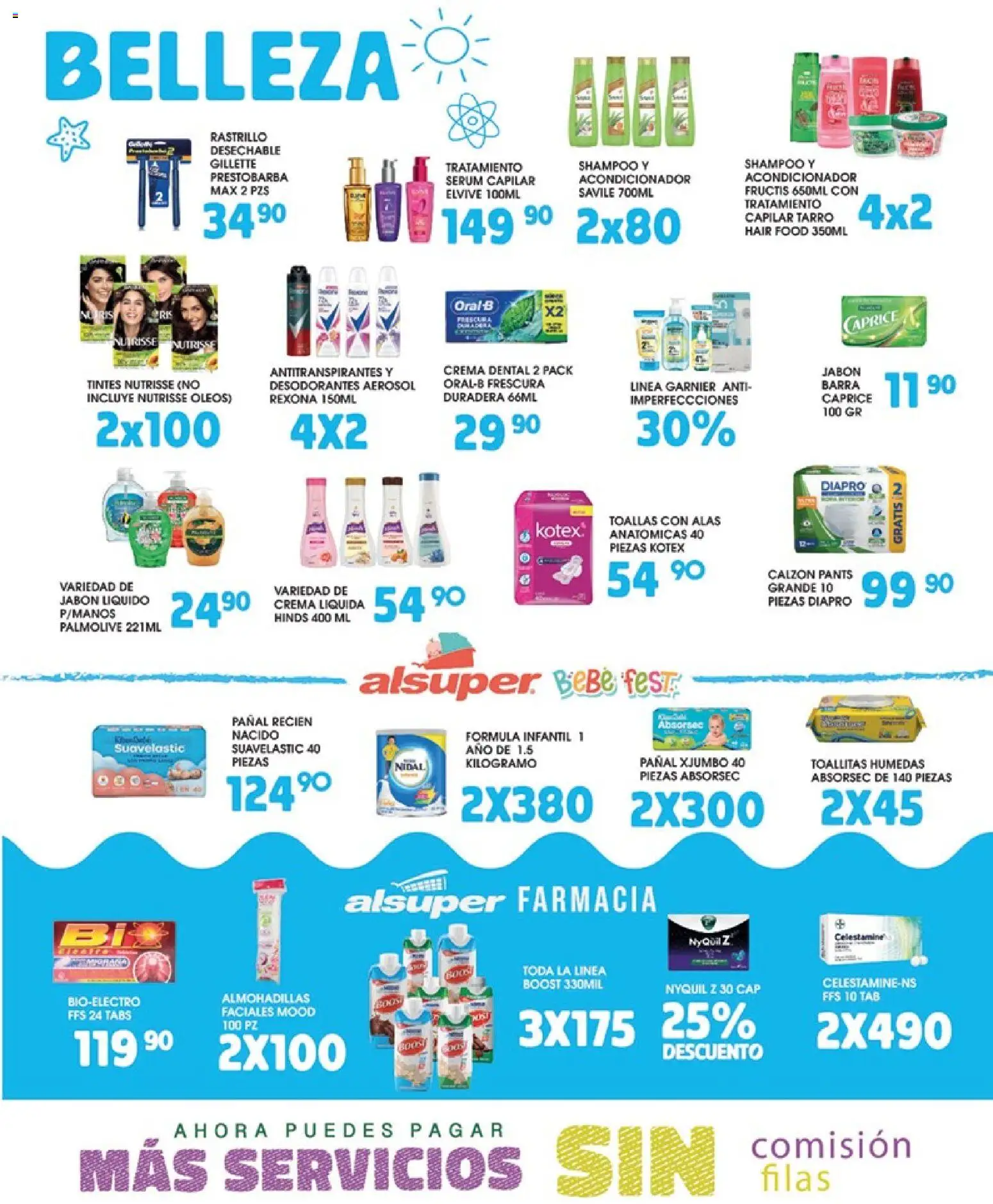 Nuevas ofertas de Alsuper válidas en toda la República Mexicana desde el 28/08/2026. ¡Encuentra las mejores ofertas en Alsuper katalog! | Página: 4 | Productos: Toallitas húmedas, Toallas, Acondicionador, Jabón