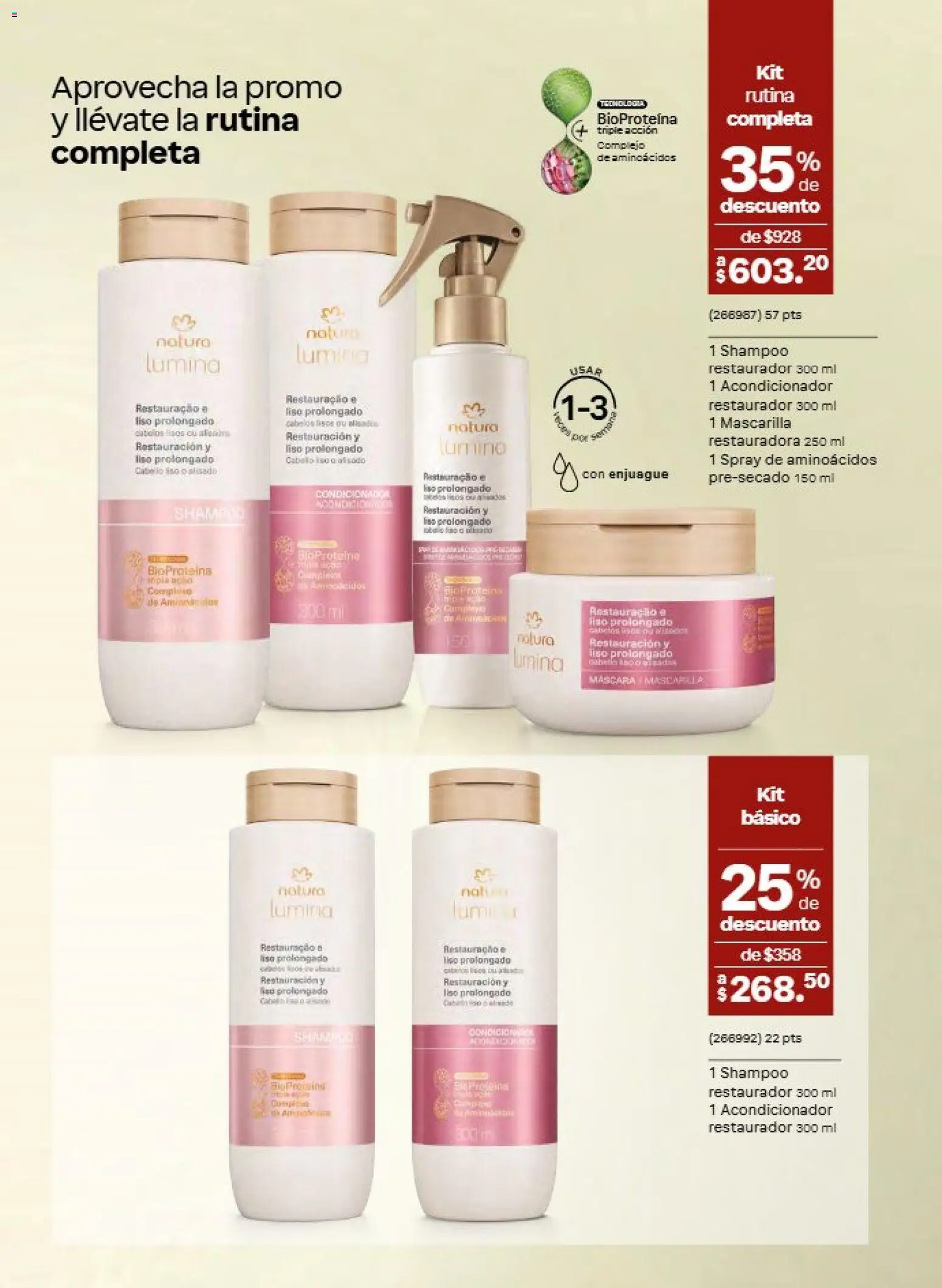 Nuevas ofertas de Natura válidas en toda la República Mexicana desde el 21/08/2026. ¡Encuentra las mejores ofertas en Natura campaña 13 2026! | Página: 122 | Productos: Máscara, Proteína, Mascarilla, Acondicionador