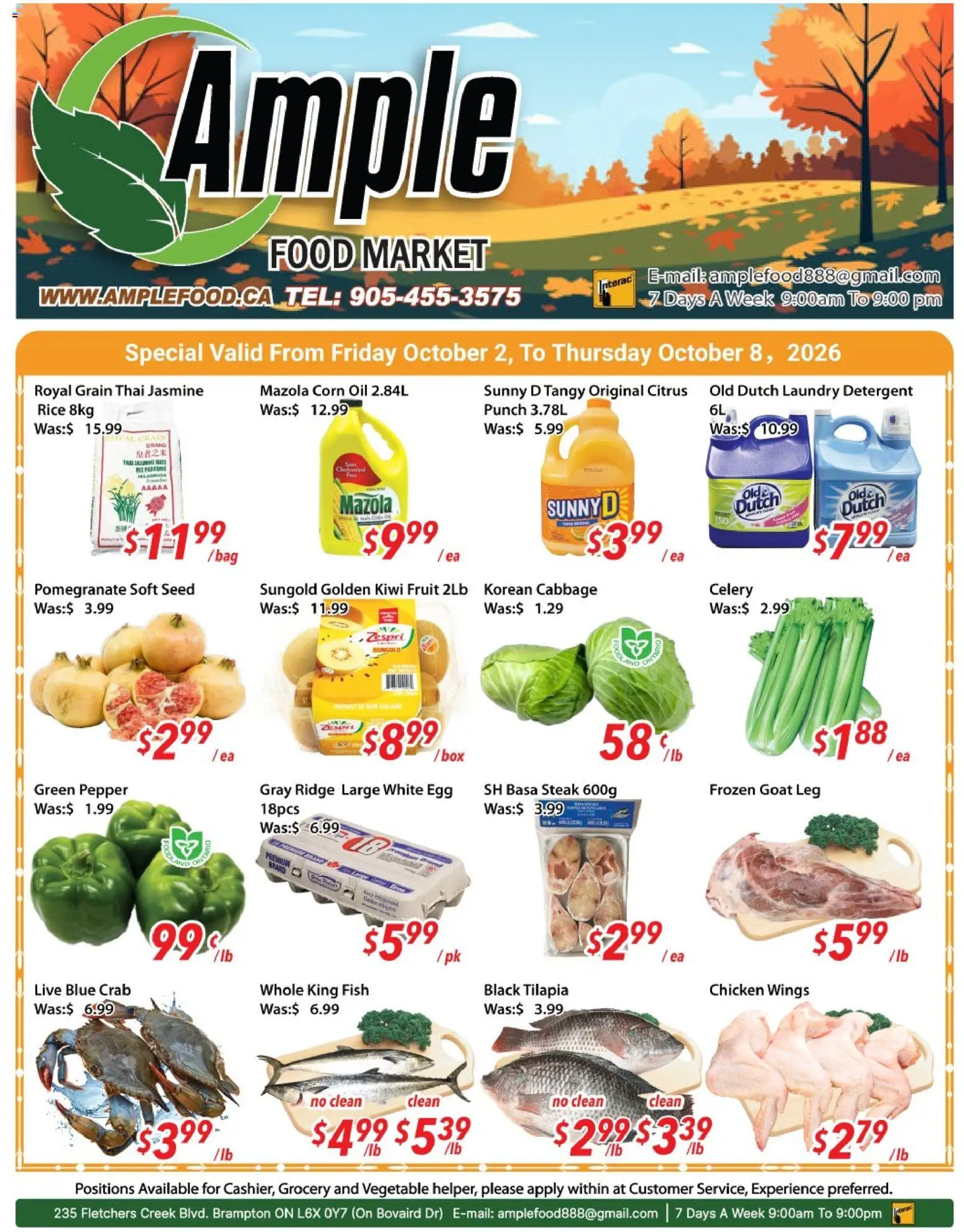 Ample Food Market / circulaire Friday, October 2