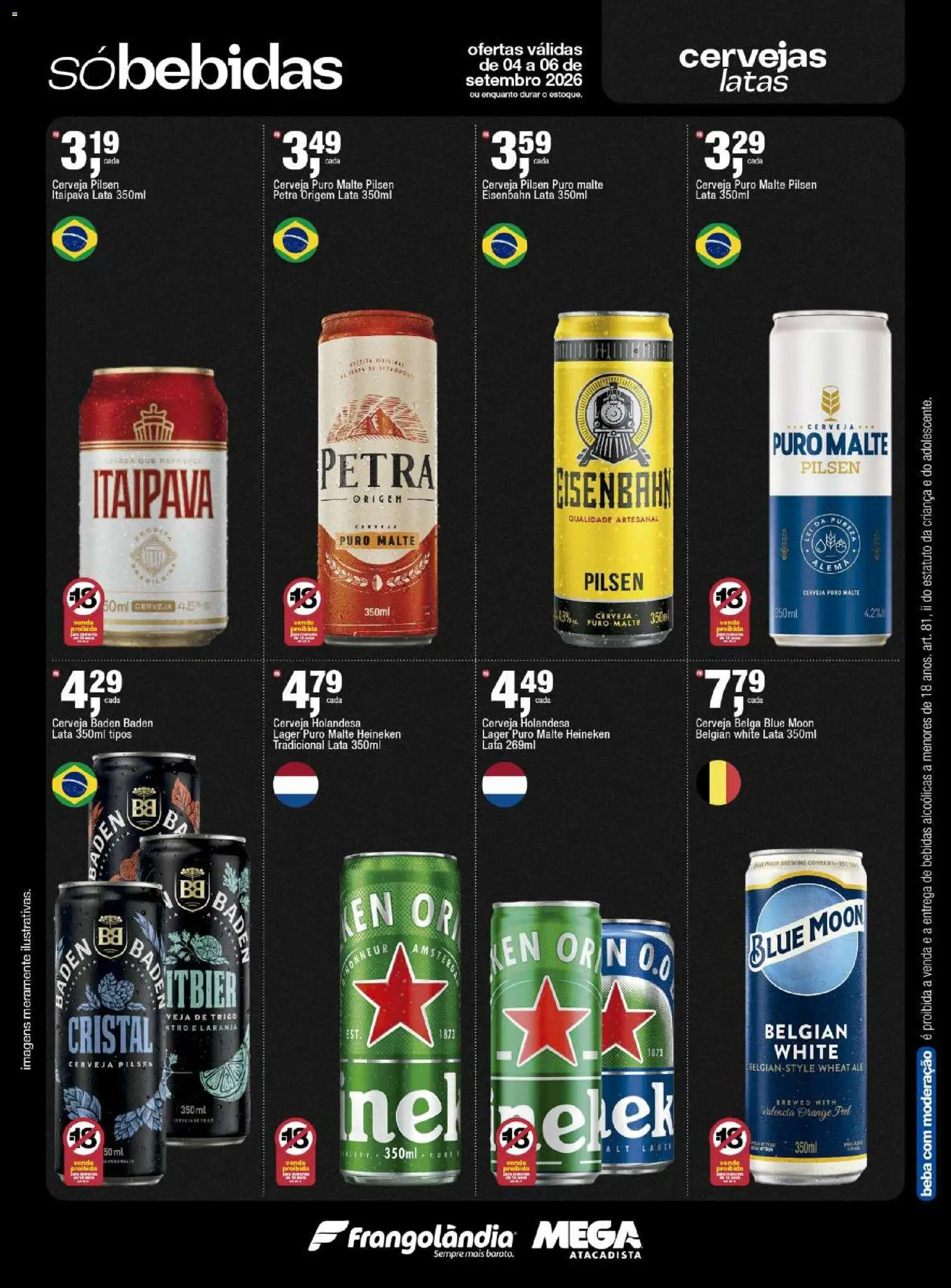 Frangolândia Folheto - válido de 04/09/2026 | Página: 2 | Produtos: Eisenbahn, Bebidas, Cerveja, Heineken