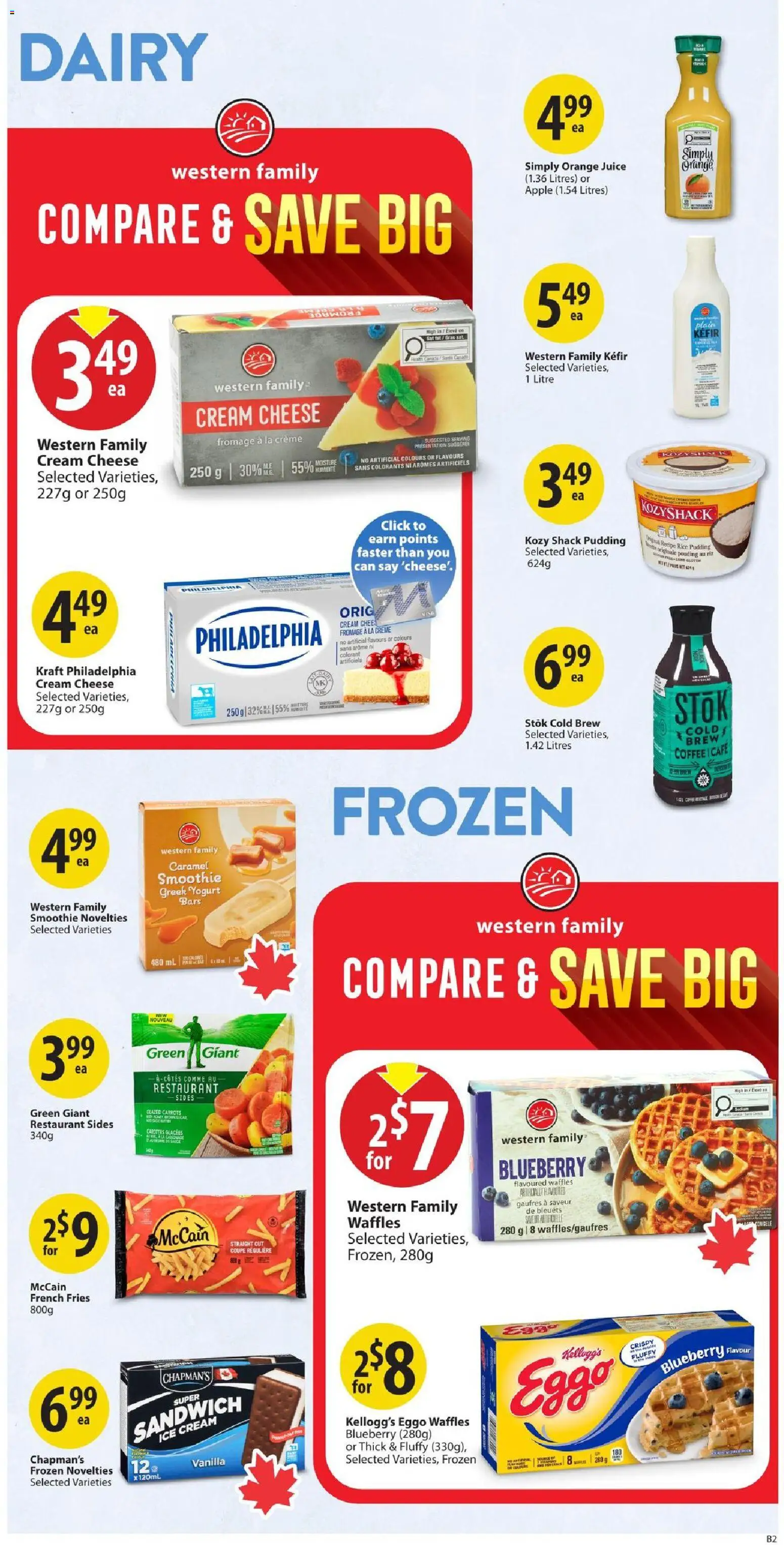 Save on foods flyer valid from Aug 13, 2026 | Page: 21 | Products: Ice cream, Cream cheese, Kefir, Cheese