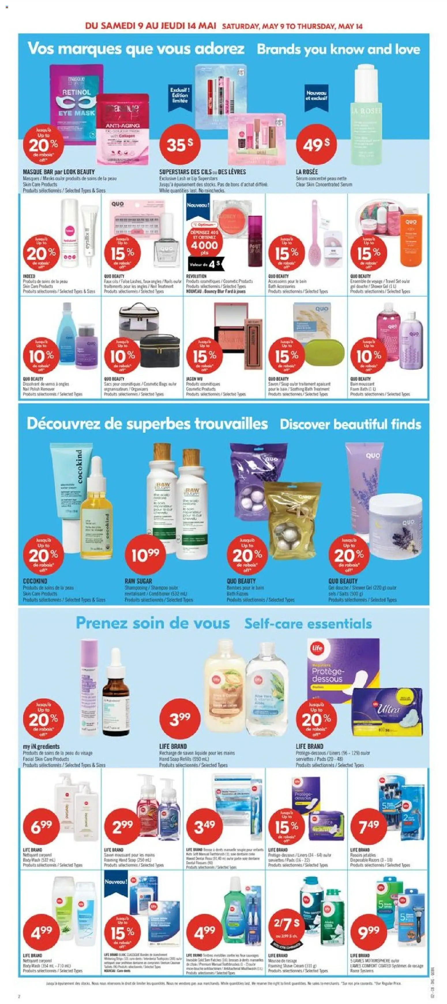Pharmaprix flyer valid from 08.05.2026 | Page: 14 | Products: Cream, Nail polish, Shampoo, Mouthwash