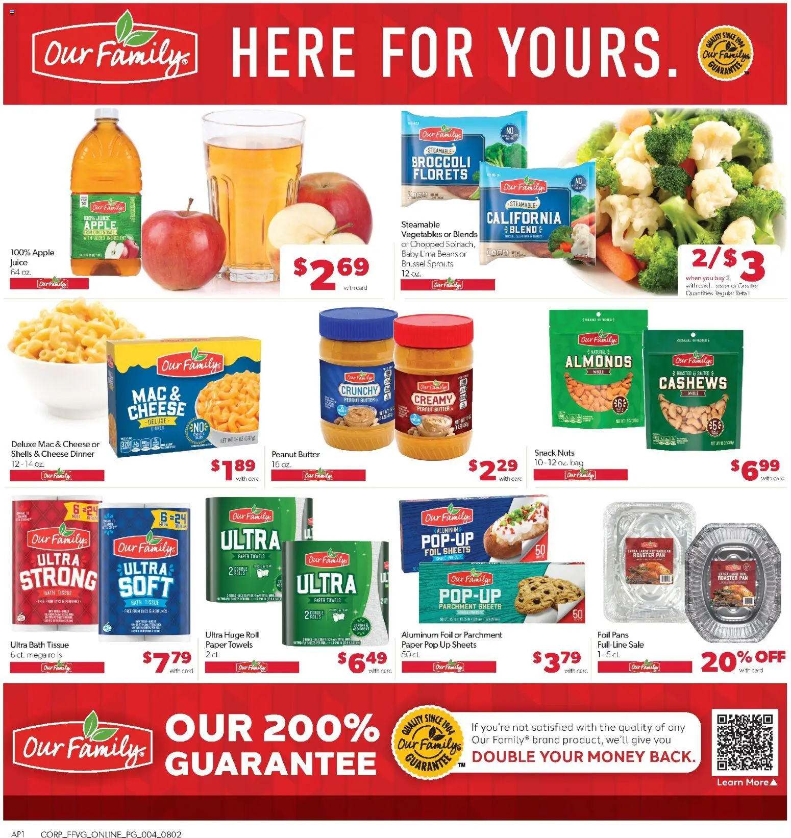 Family Fare Weekly Ad - MI - valid from 08/02/2026 | Page: 8 | Products: Pan, Butter, Nuts, Bag
