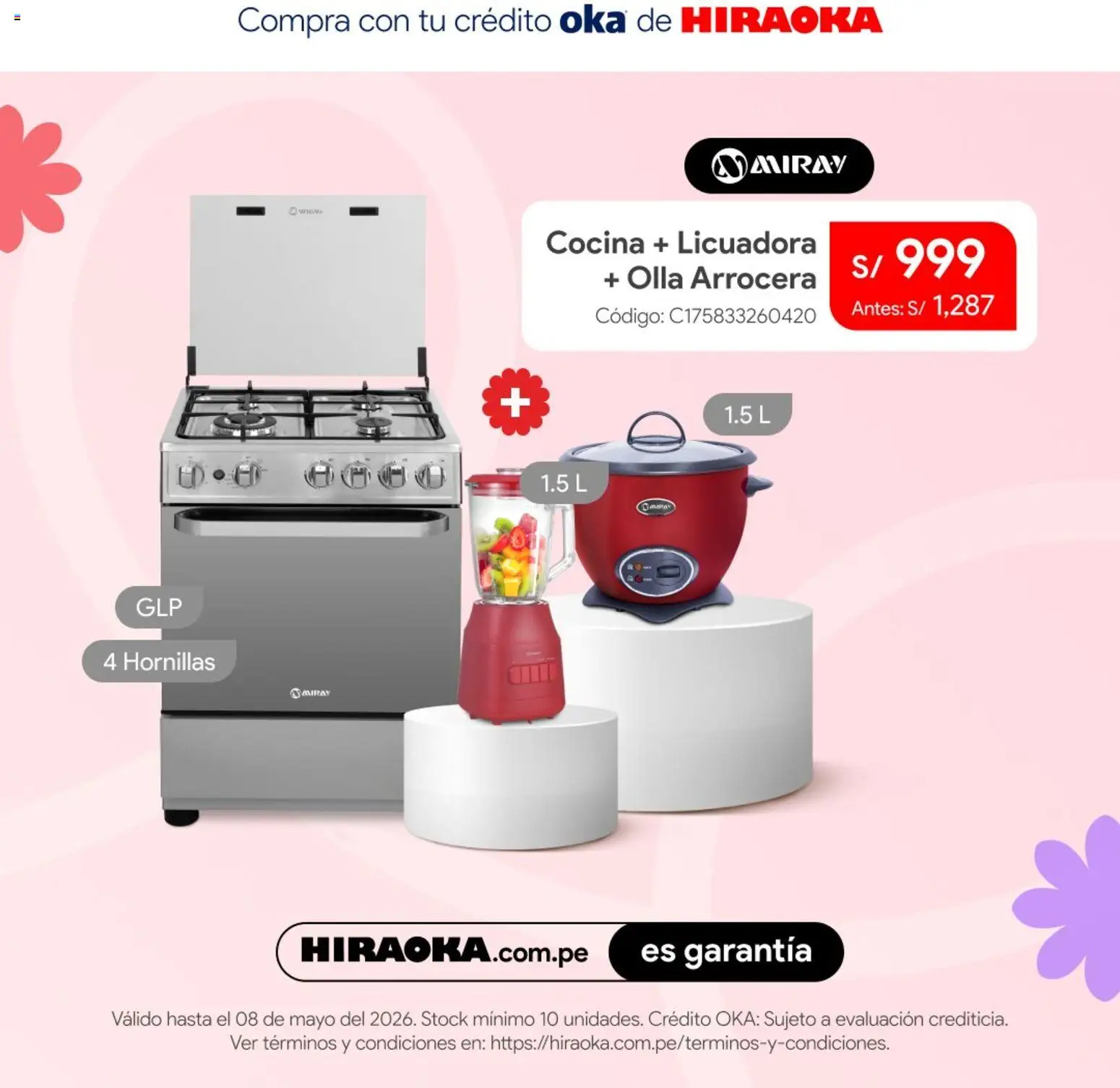 Catálogo Hiraoka válido desde 05.05.2026 | Página: 2 | Productos: Cocina, Licuadora