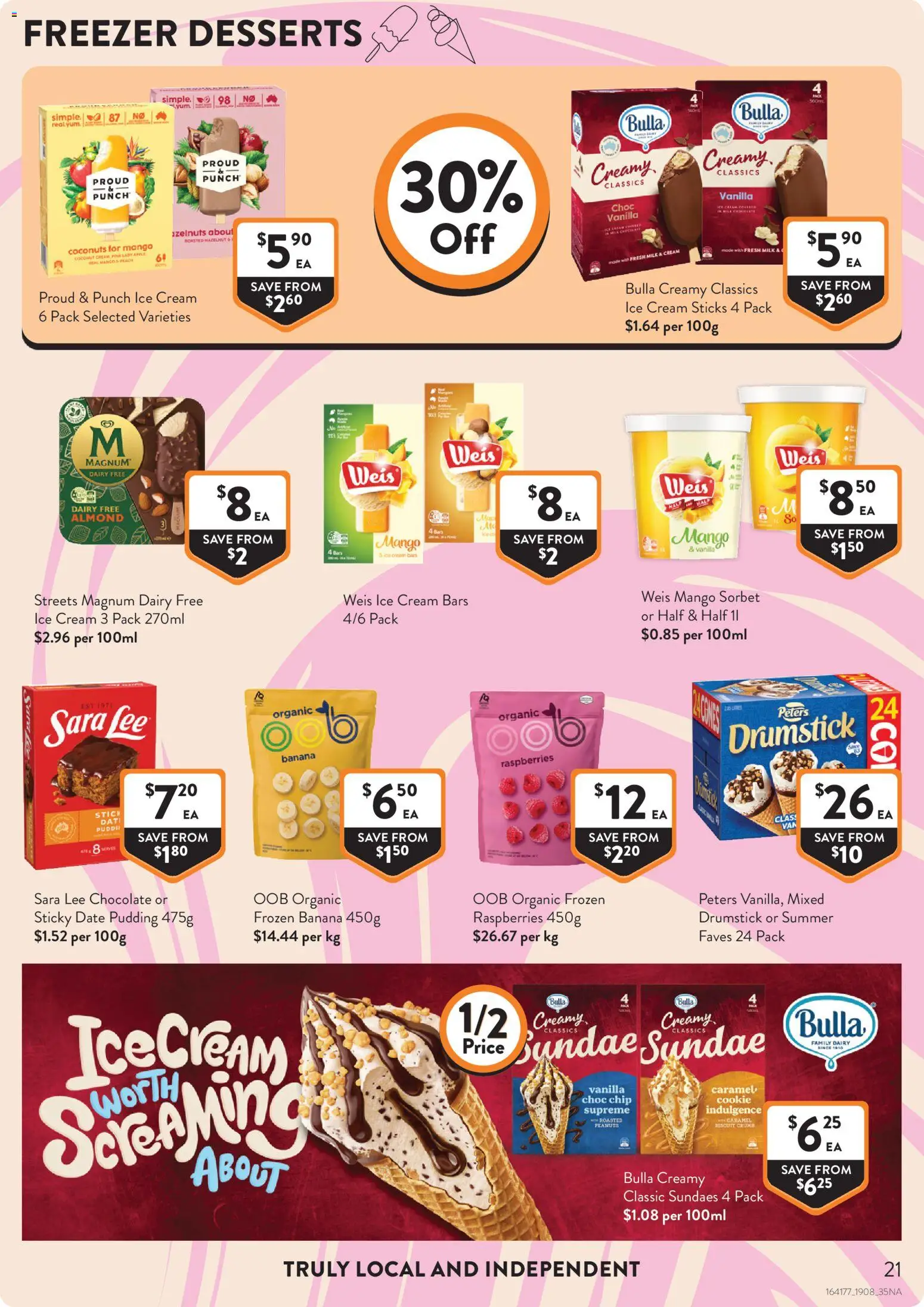 Foodworks catalogue - valid from 18/08/2026 | Page: 21 | Products: Dairy, Date, Ice, Freezer
