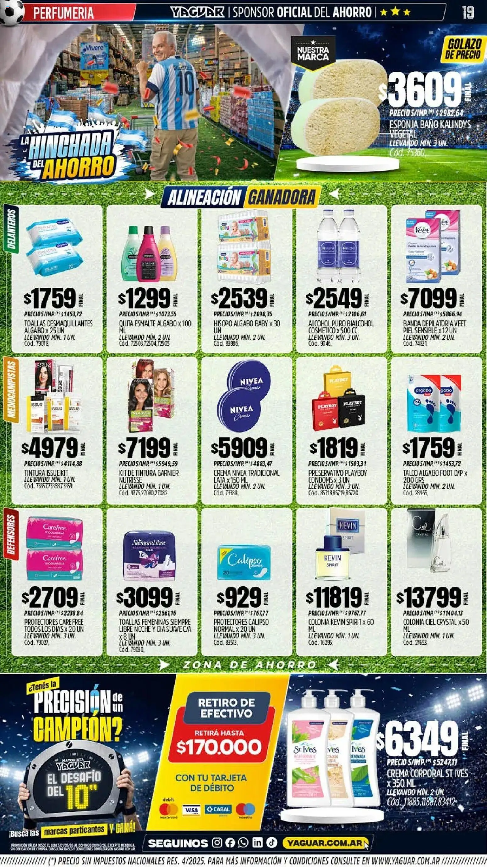 Yaguar - Oferta Semanal Misiones │ válido desde el 01.06.2026 | Página: 19 | Productos: Baño, Tintura, Esponja, Crema