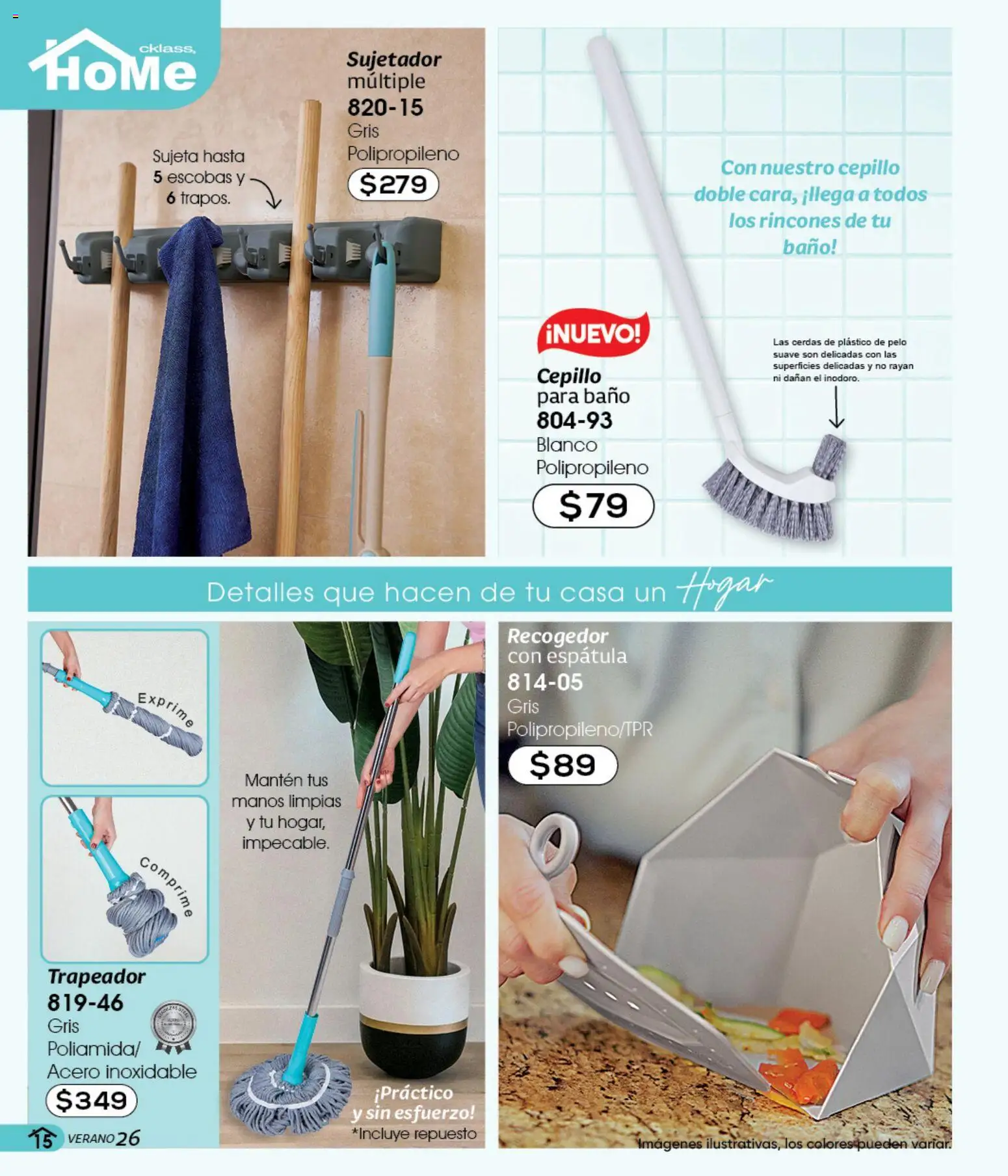 Nuevas ofertas de Cklass válidas en toda la República Mexicana desde el 05.03.2026. ¡Encuentra las mejores ofertas en Cklass catálogo Verano Joyería! | Página: 65 | Productos: Espátula, Cepillo, Trapeador, Baño