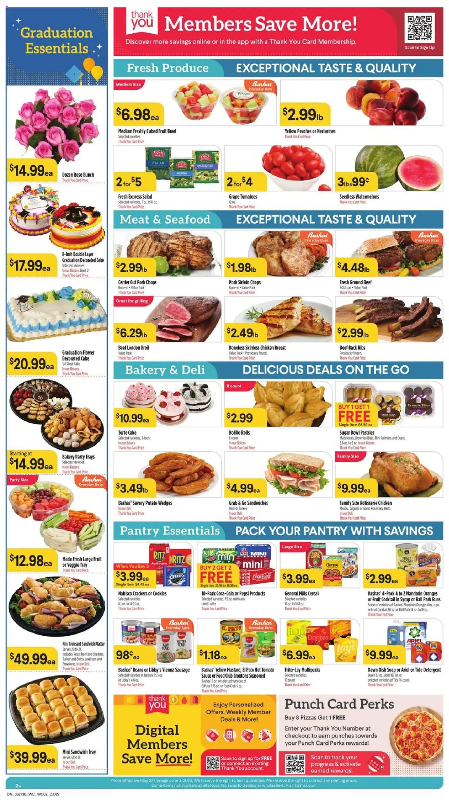 Basha's Dine - valid from 27.05.2026 | Page: 2 | Products: Seafood, Sausage, Garlic, Belt