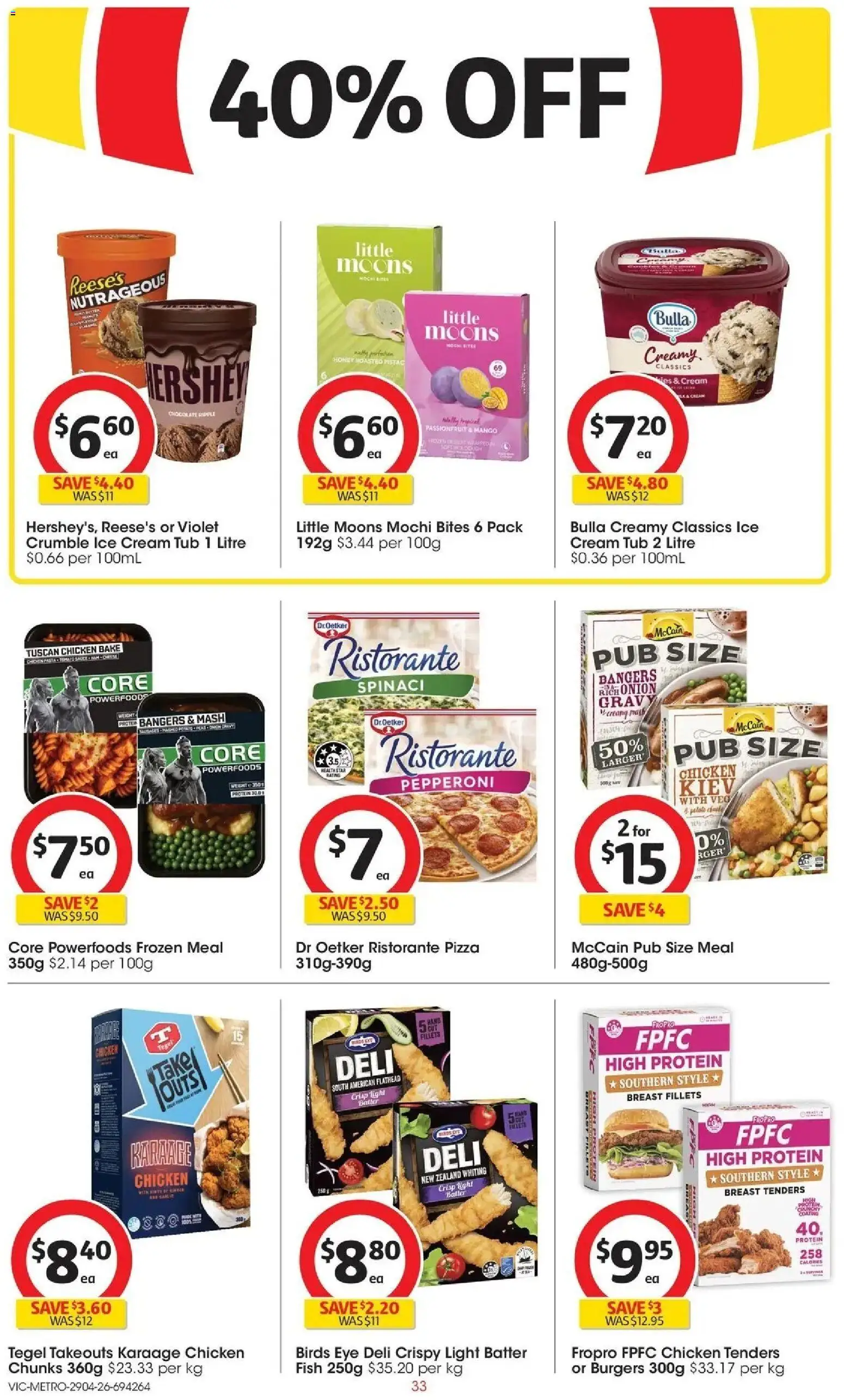 Coles catalogue - valid from 28.04.2026 | Page: 33 | Products: Light, Honey, Chicken, Ice cream