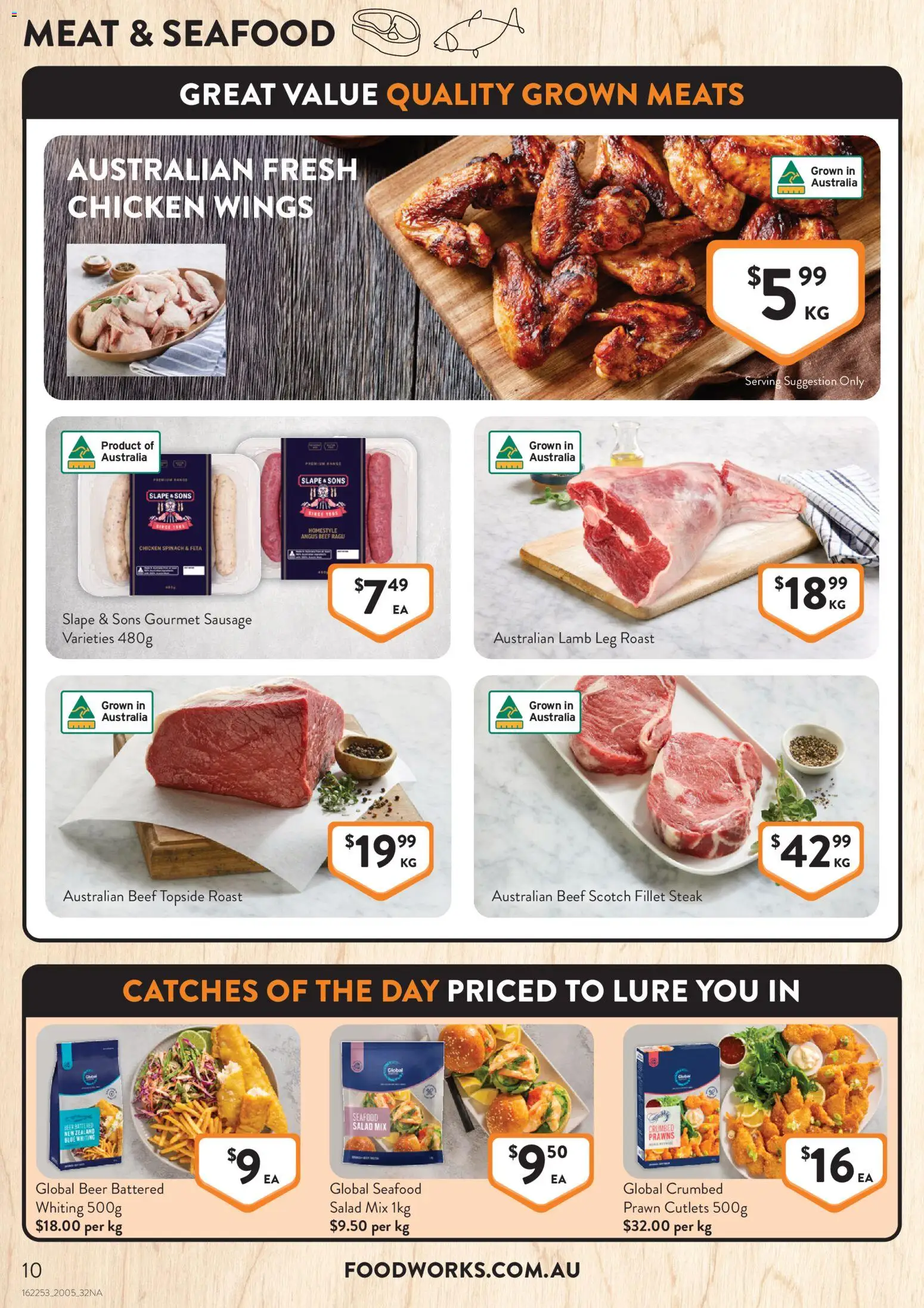 Foodworks catalogue - valid from 20.05.2026 | Page: 10 | Products: Beer, Beef, Prawns, Spinach