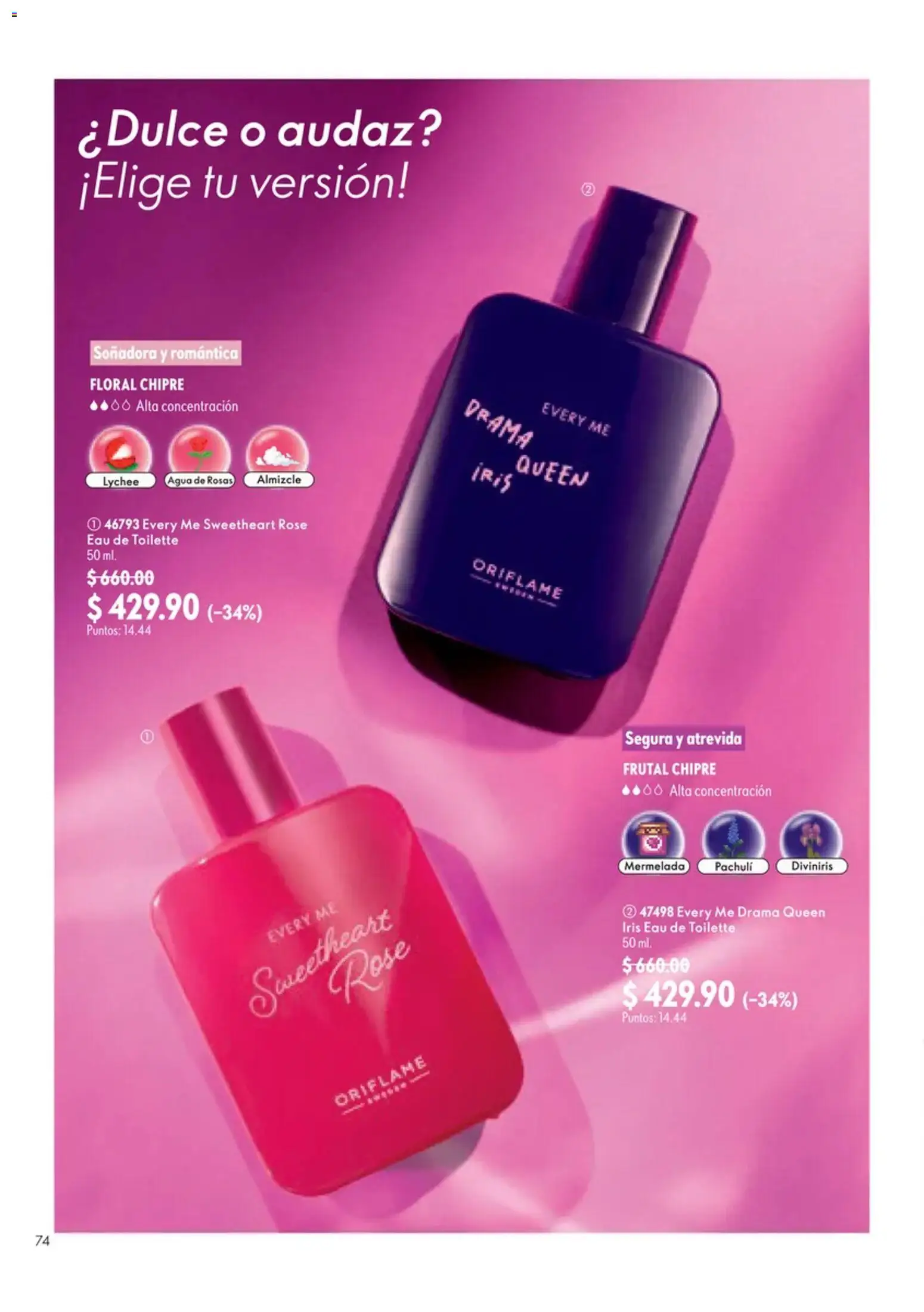 Nuevas ofertas de Oriflame válidas en toda la República Mexicana desde el 12/09/2026. ¡Encuentra las mejores ofertas en Oriflame campaña 13 2026! | Página: 74