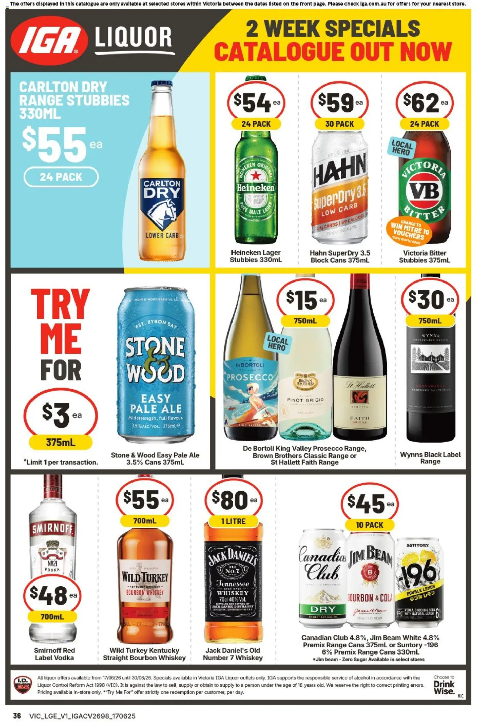 IGA catalogue - valid from 17.06.2026 | Page: 33 | Products: Bourbon, Whiskey, Sugar, Turkey