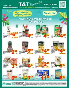 Preview of T&T Supermarket flyer - Filipino & Vietnamese Top Picks from shop T&T Supermarket valid from Jul 24, 2026