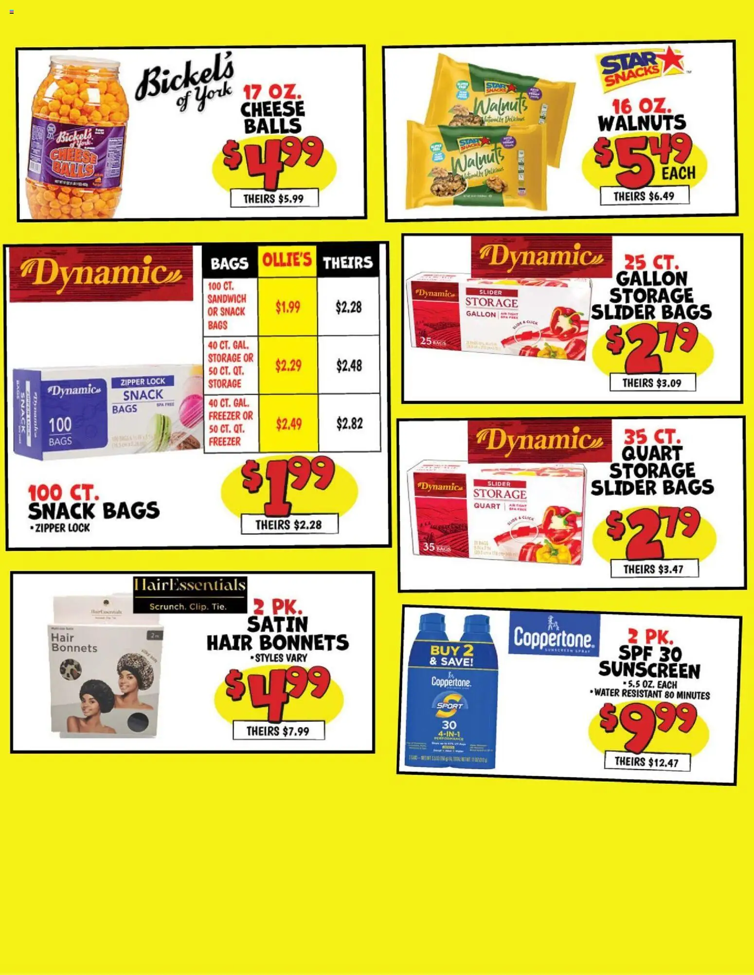Ollie's Ad 2 - valid from 21.05.2026 | Page: 3 | Products: Cheese, Sunscreen, Water, Freezer